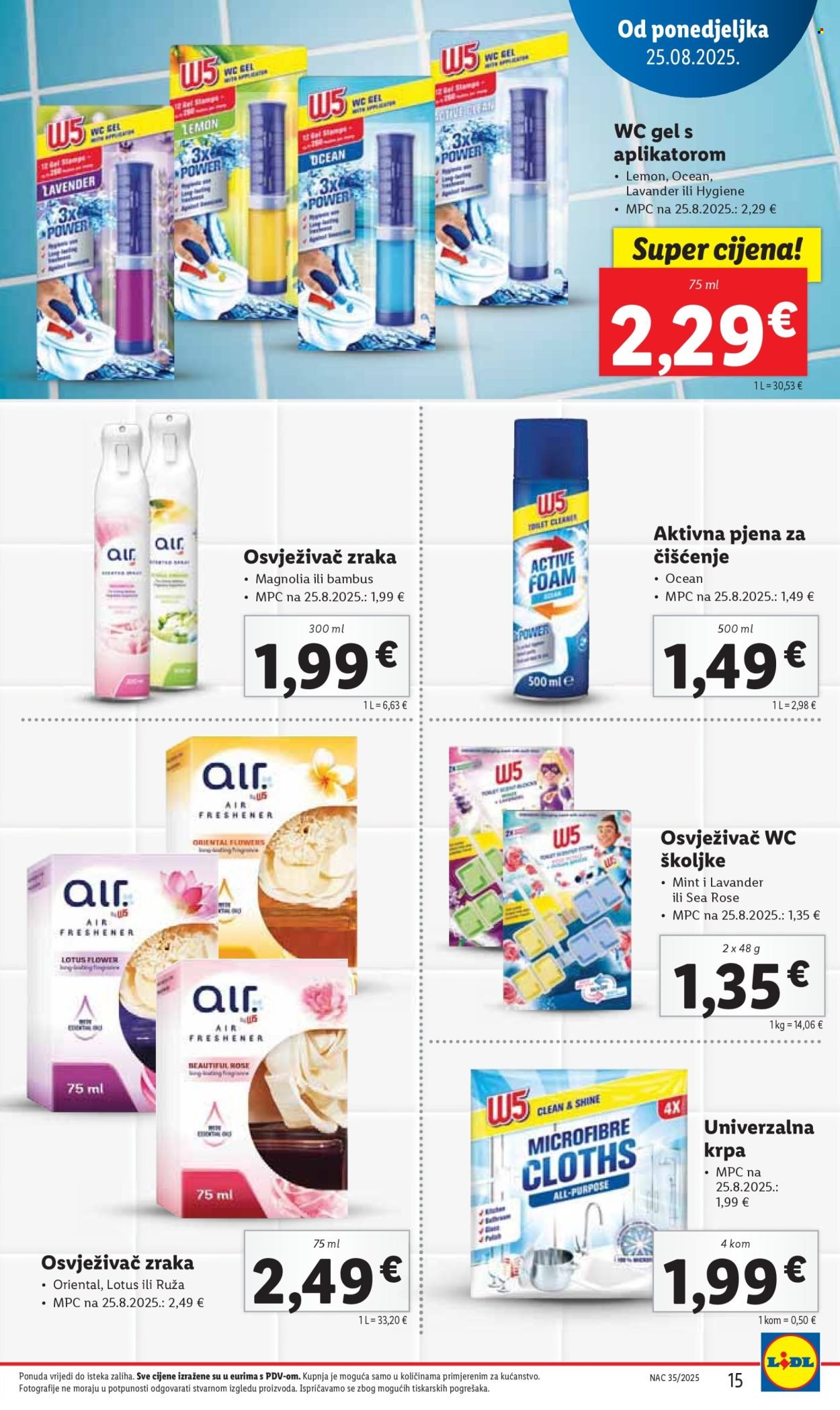 LIDL katalog - Od ponedeljka 25.08.2025.