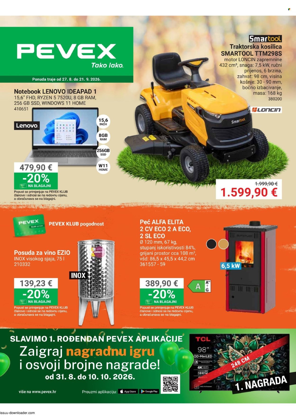 PEVEX katalog - Od četvrtka 27.08.2026.