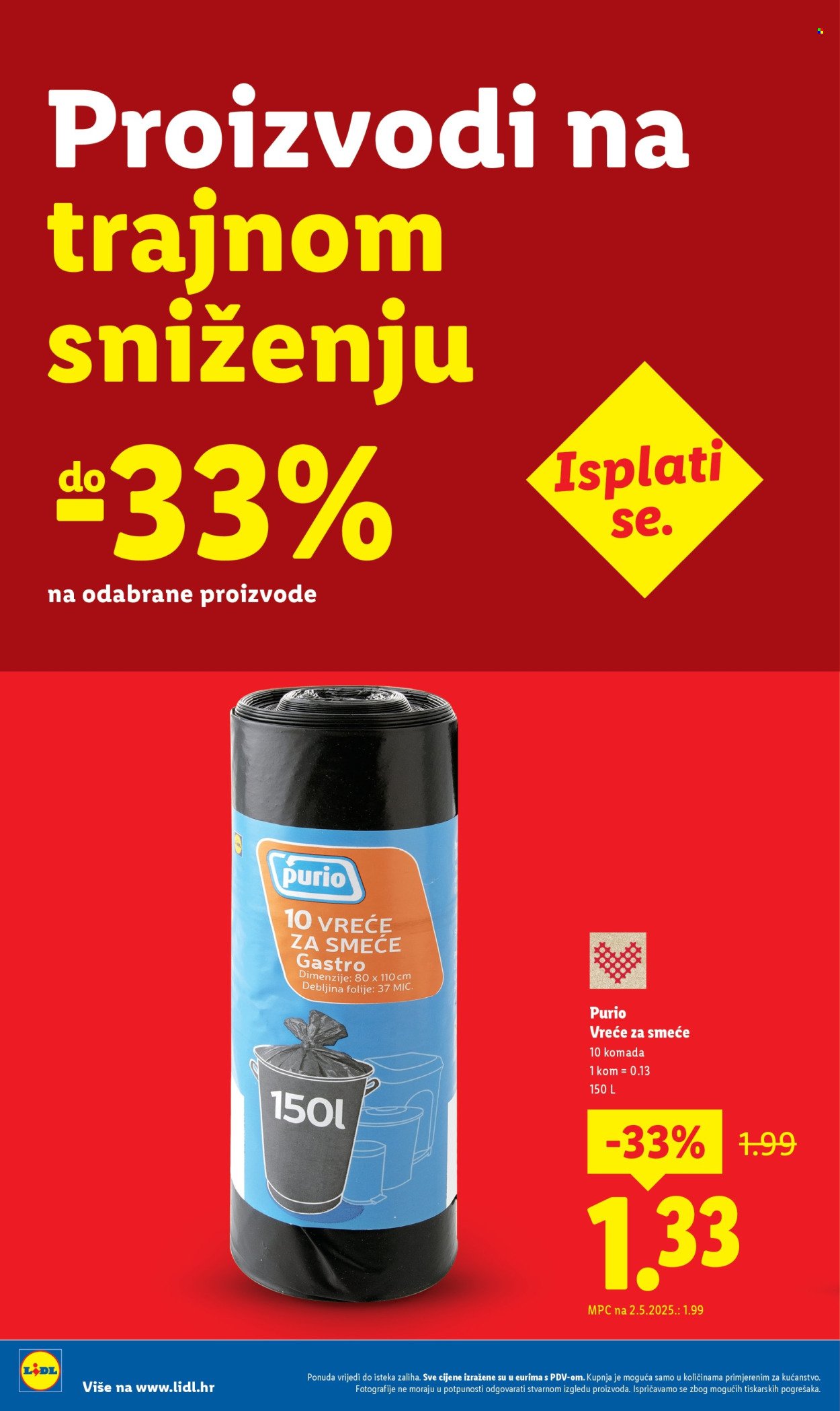 LIDL katalog - Nastavljamo trajno snižavati cijene
