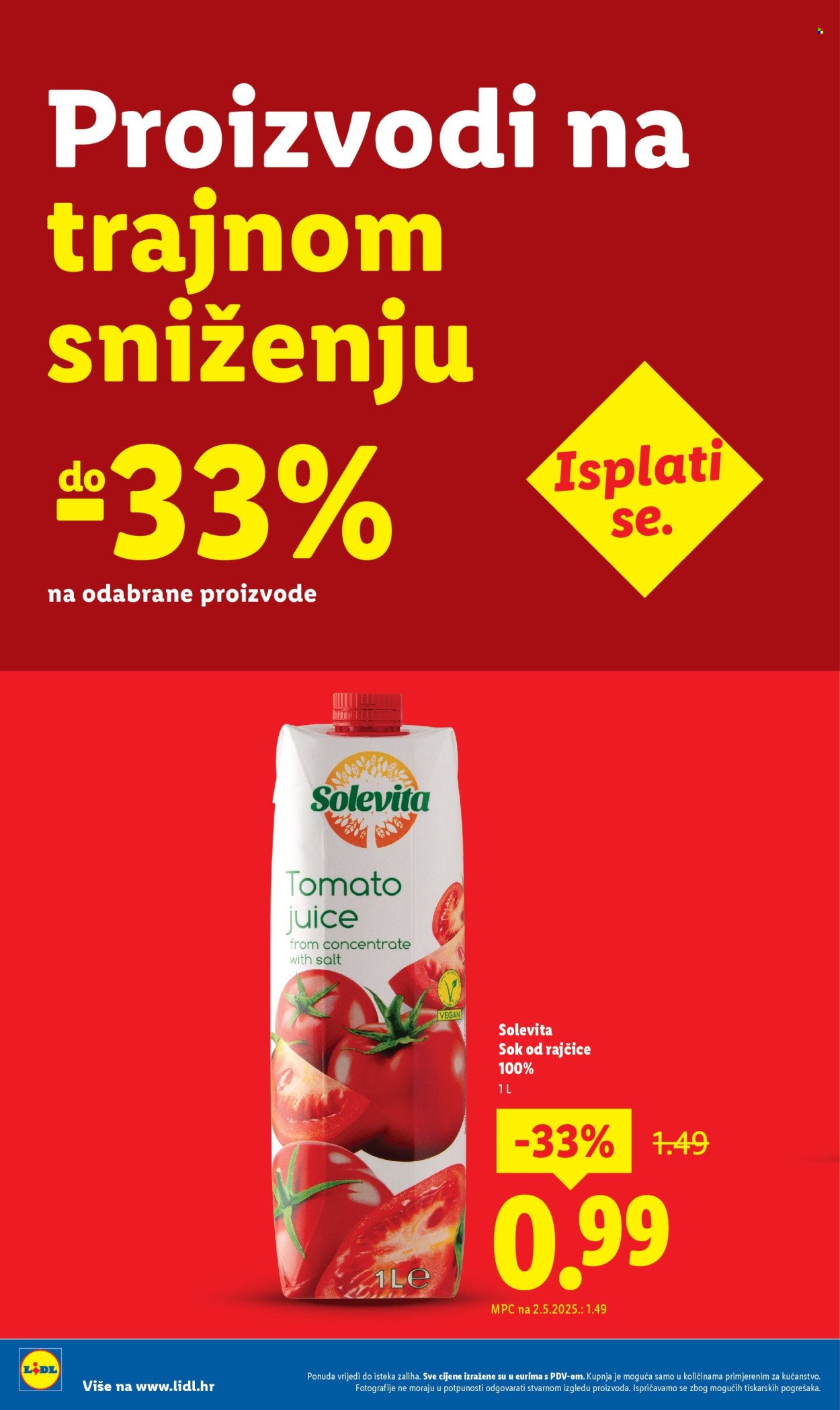 LIDL katalog - Nastavljamo trajno snižavati cijene