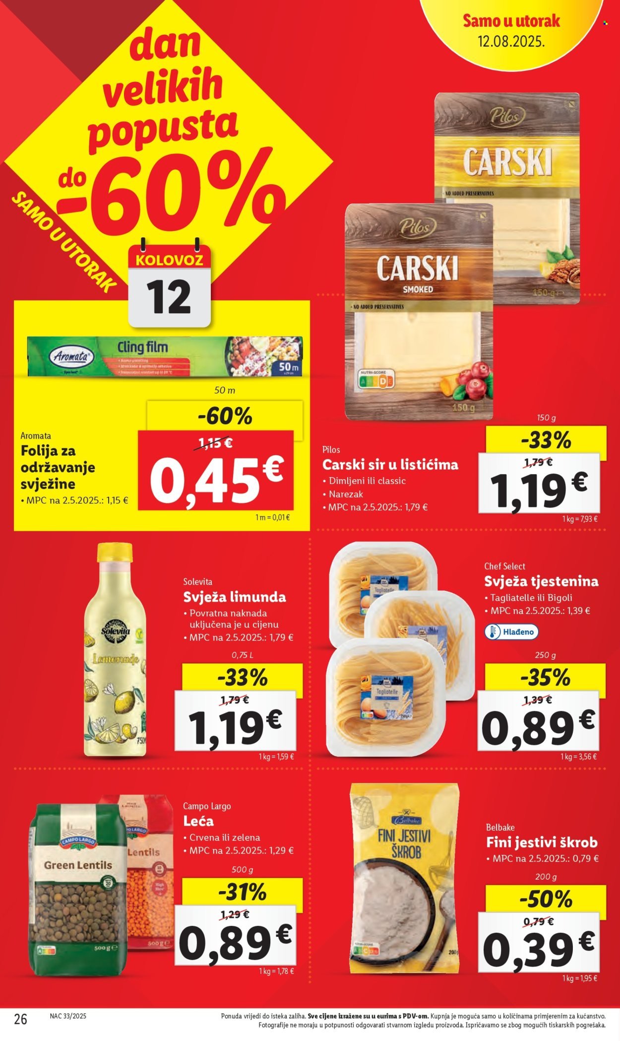 LIDL katalog - Od ponedeljka 11.08.2025.