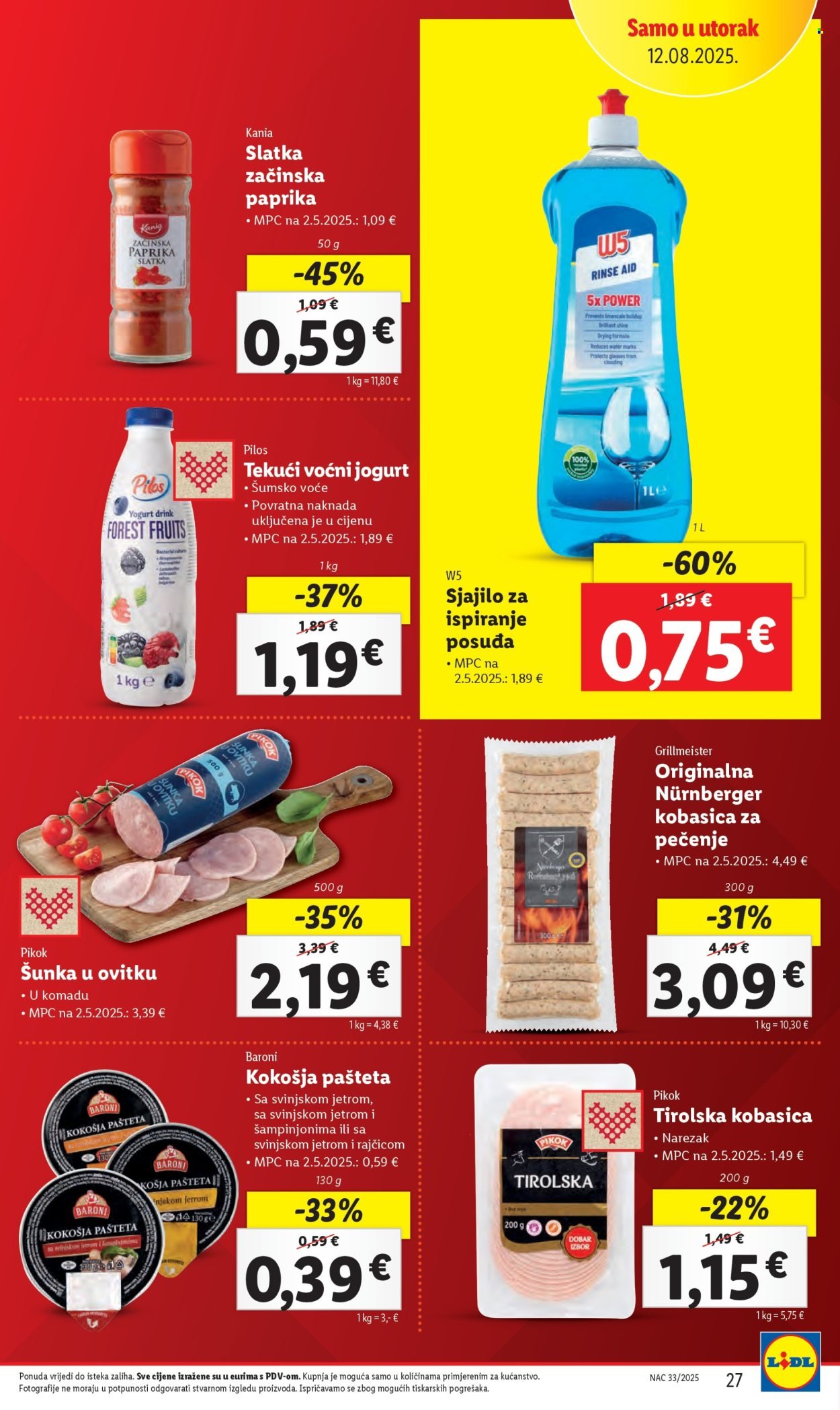 LIDL katalog - Od ponedeljka 11.08.2025.