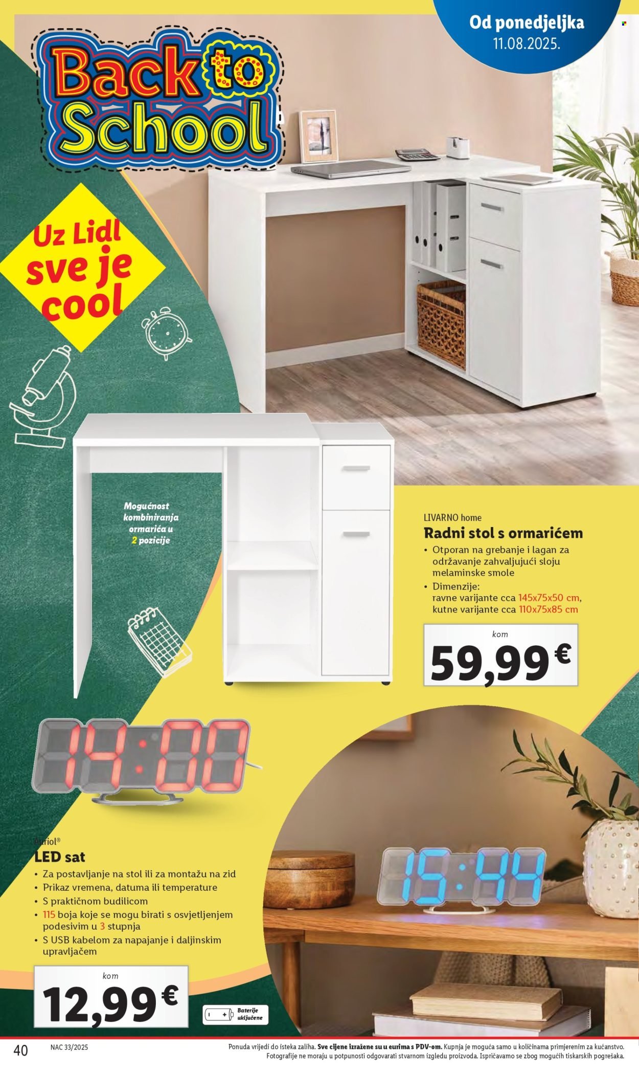 LIDL katalog - Od ponedeljka 11.08.2025.