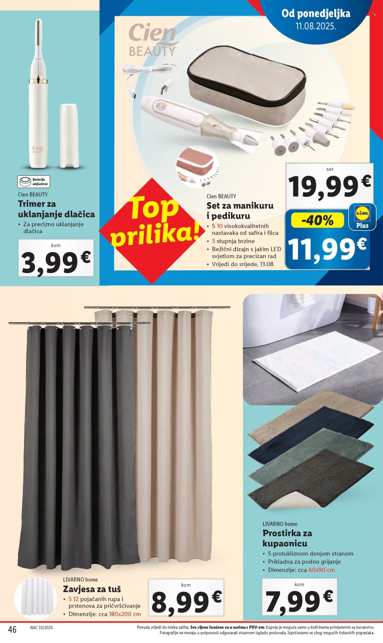 LIDL katalog - Od ponedeljka 11.08.2025.