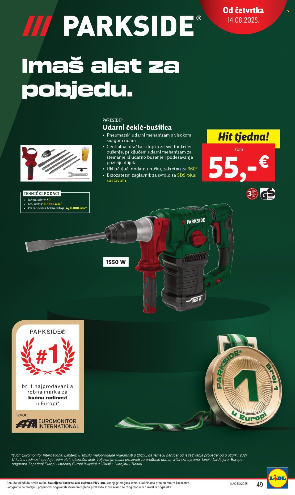 LIDL katalog - Od ponedeljka 11.08.2025.