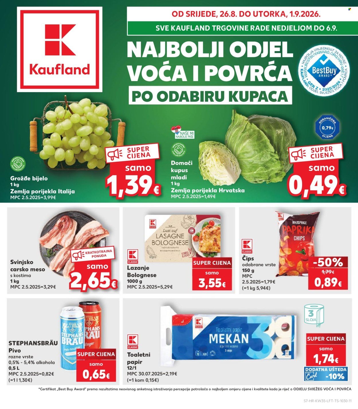 KAUFLAND katalog - Od srijede 26.08.2026.