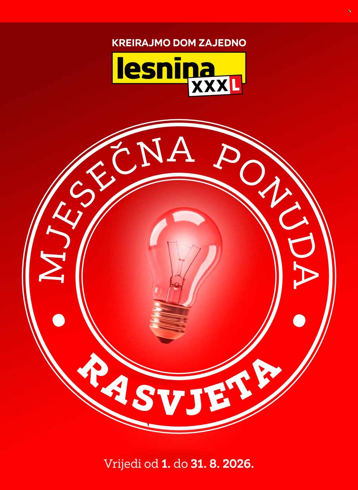 LESNINA katalog - Mjesečna ponuda rasvjete