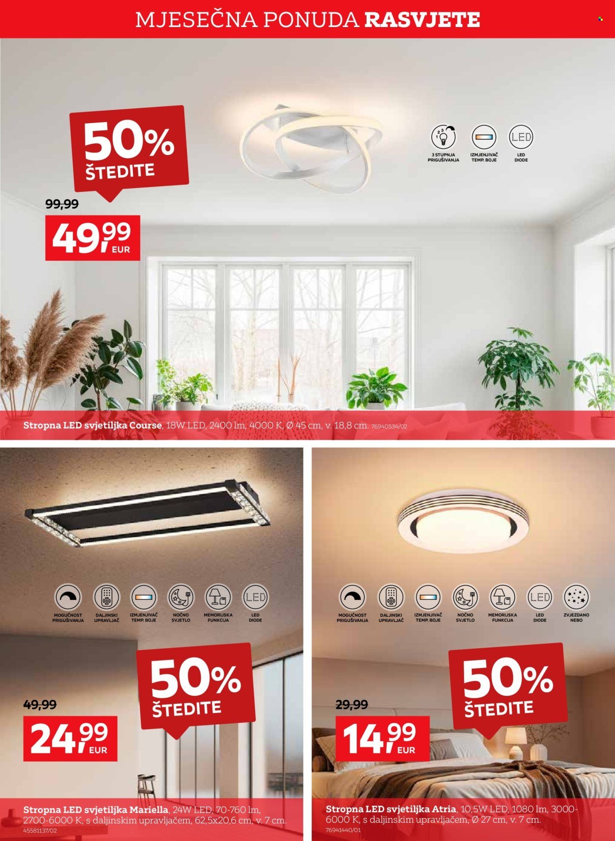 LESNINA katalog - Mjesečna ponuda rasvjete