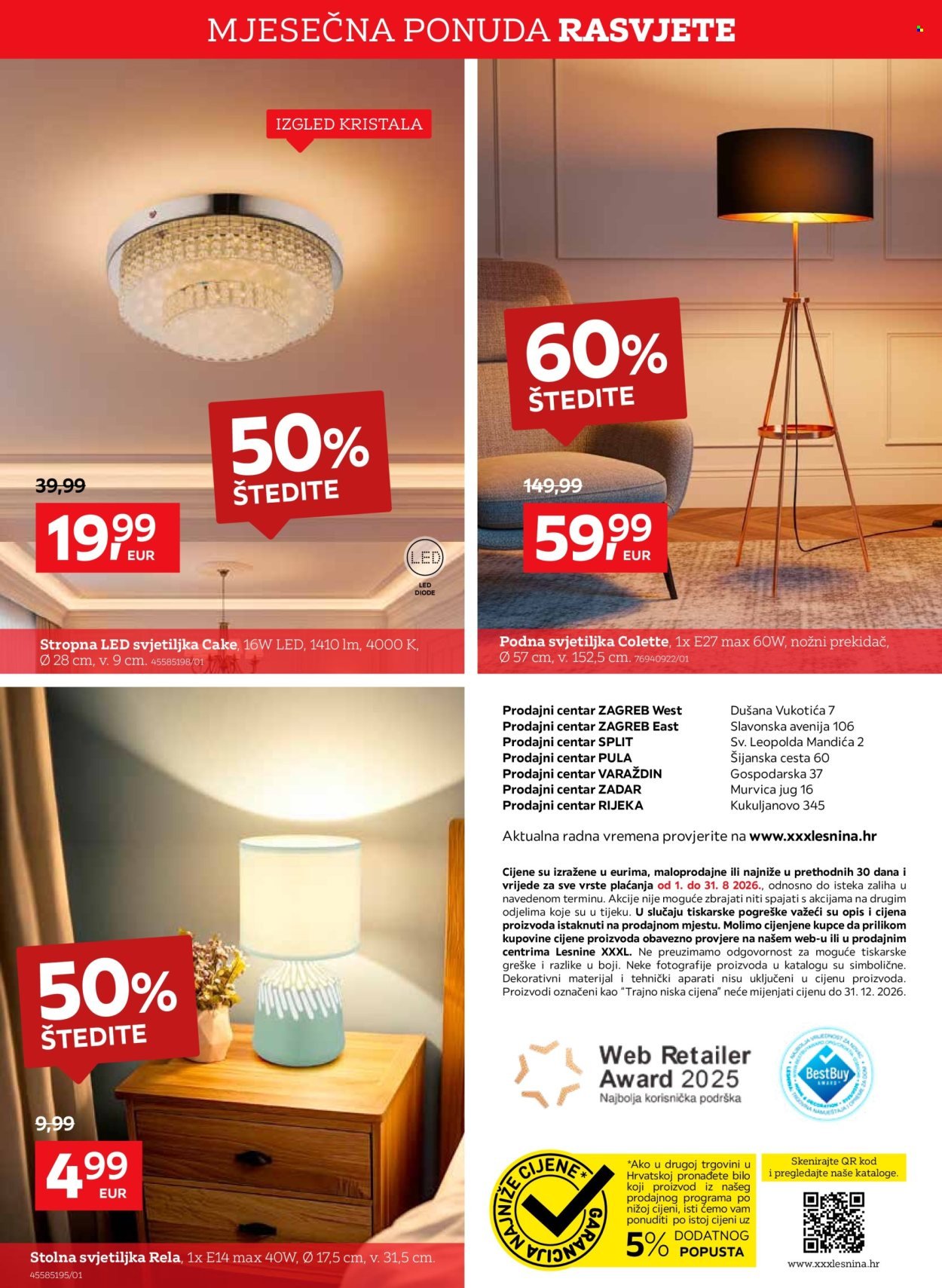 LESNINA katalog - Mjesečna ponuda rasvjete