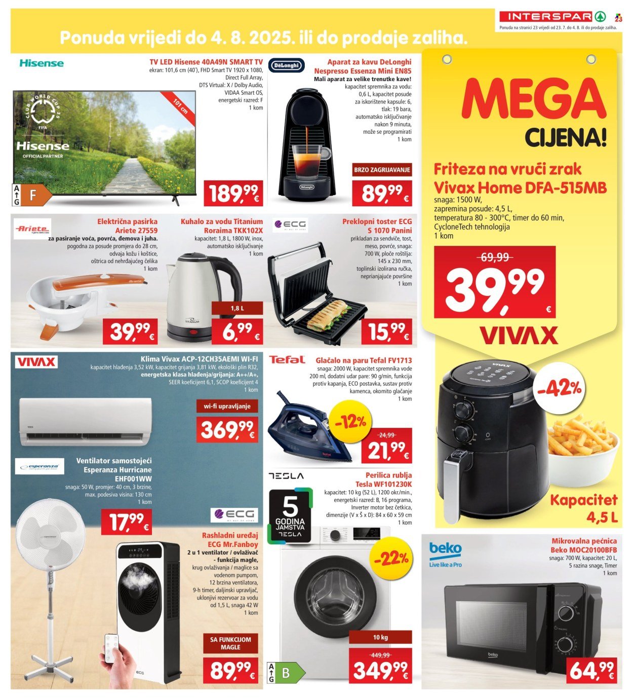 INTERSPAR katalog - Od srijede 23.07.2025.