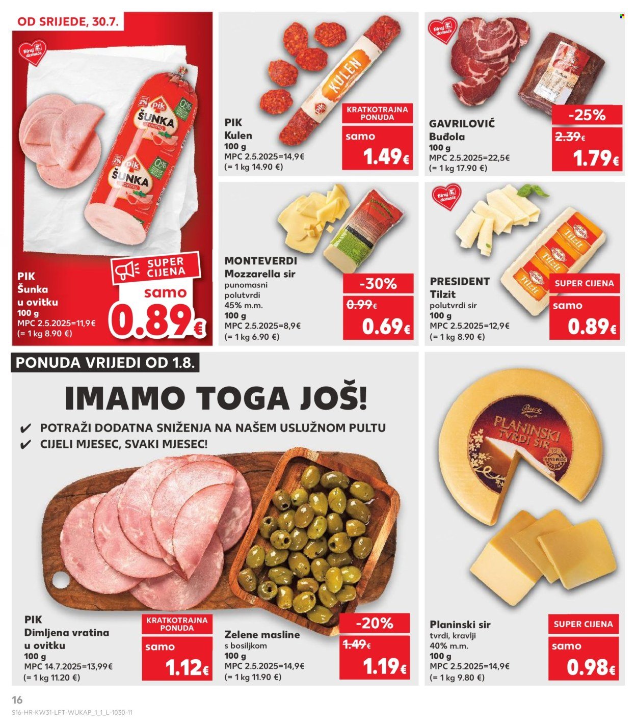KAUFLAND katalog - Od srijede 30.07.2025.