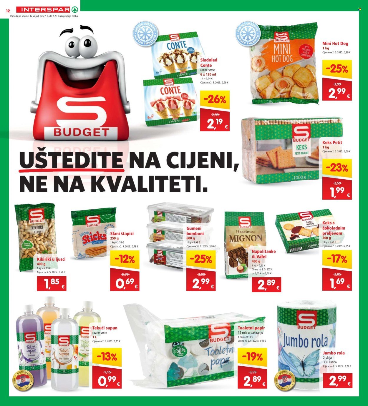 INTERSPAR katalog - Od srijede 27.08.2025.
