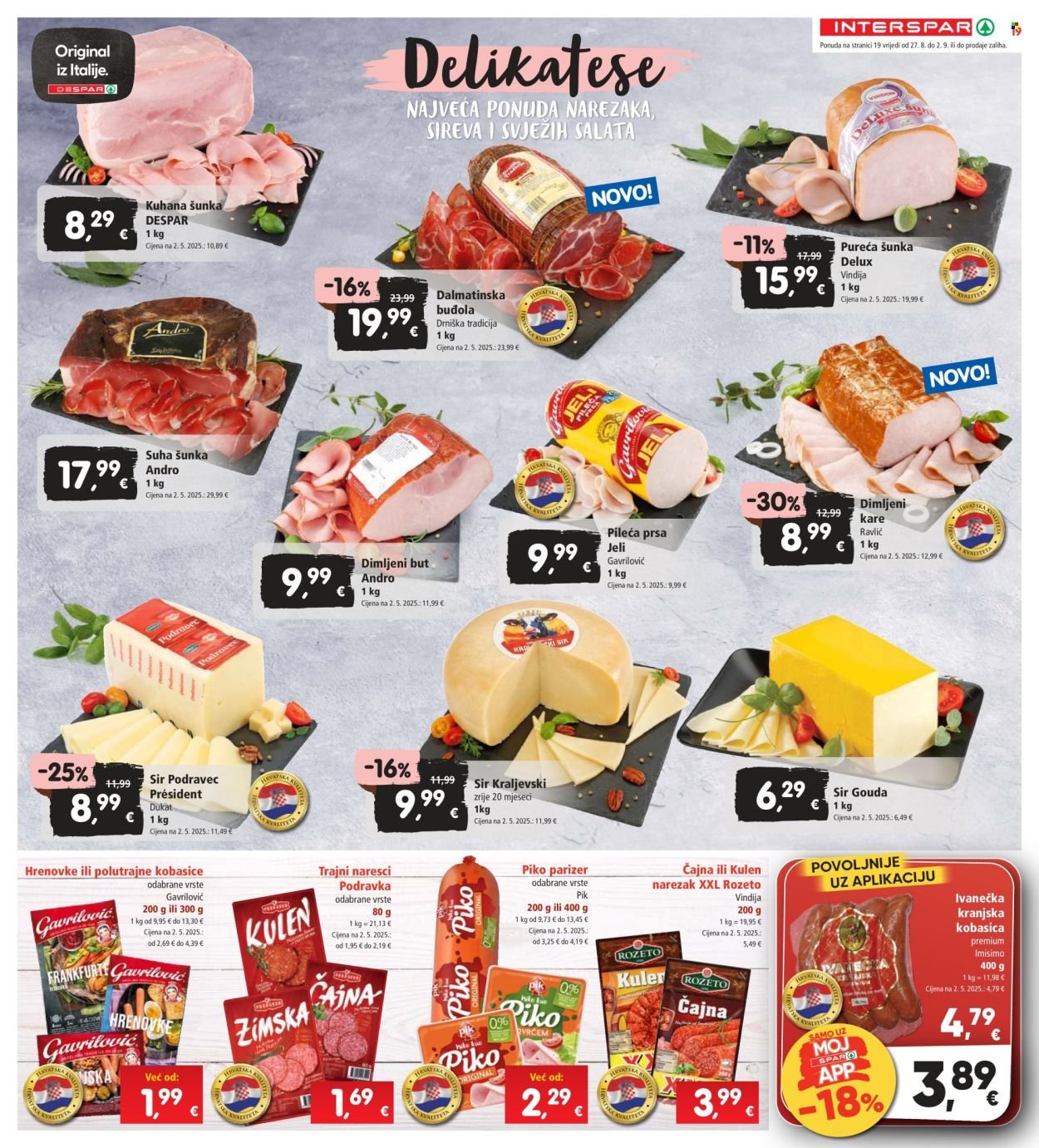 INTERSPAR katalog - Od srijede 27.08.2025.