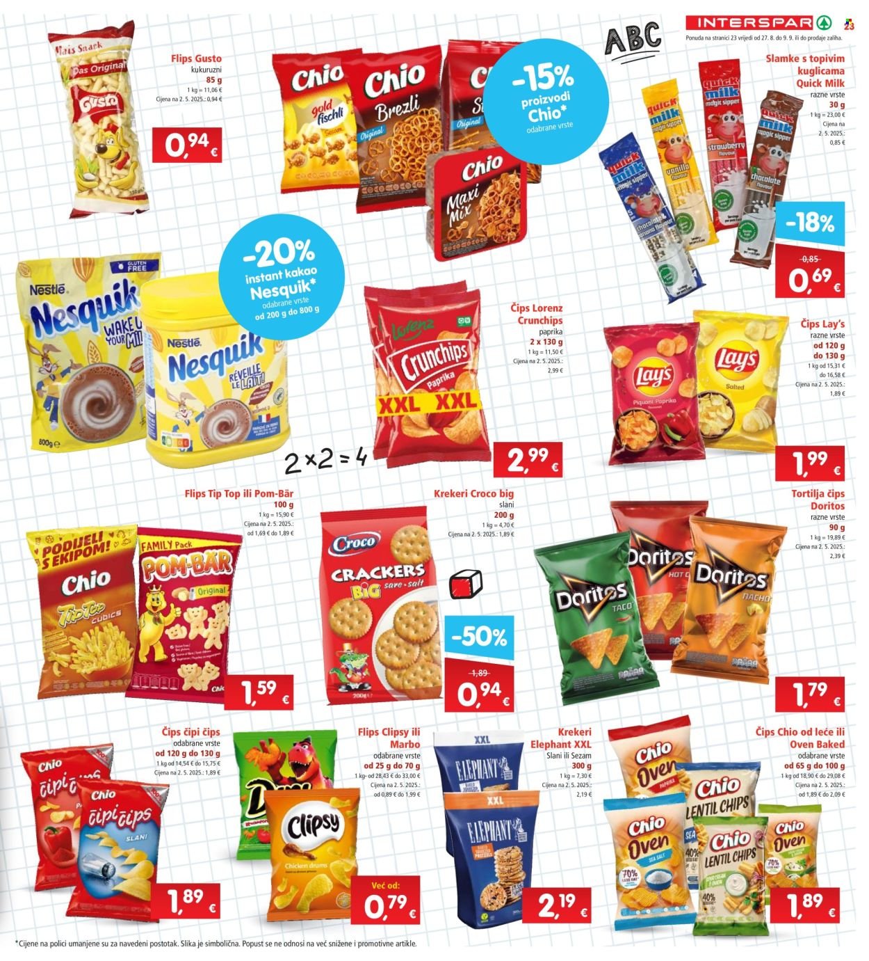 INTERSPAR katalog - Od srijede 27.08.2025.