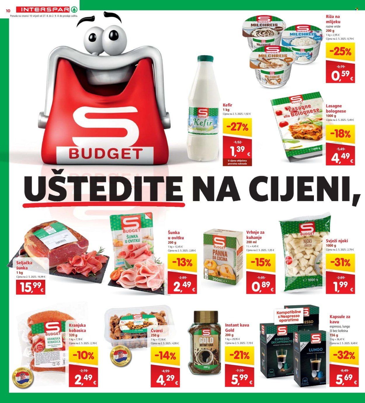 INTERSPAR katalog - Od srijede 27.08.2025.