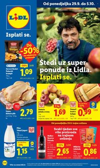 LIDL katalog - Od ponedeljka 29.09.2025.