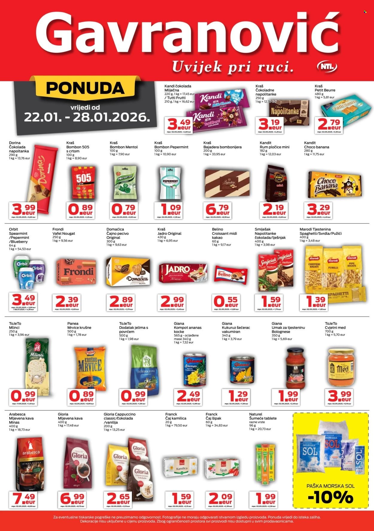 GAVRANOVIĆ katalog - Od četvrtka 22.01.2026.