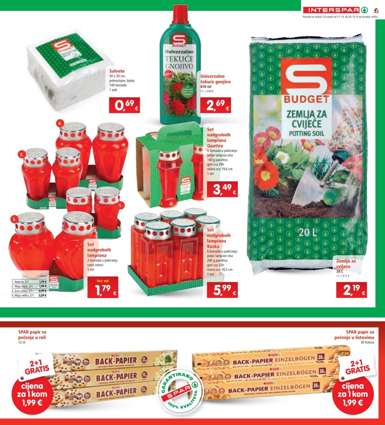 INTERSPAR katalog - Od srijede 15.10.2025.