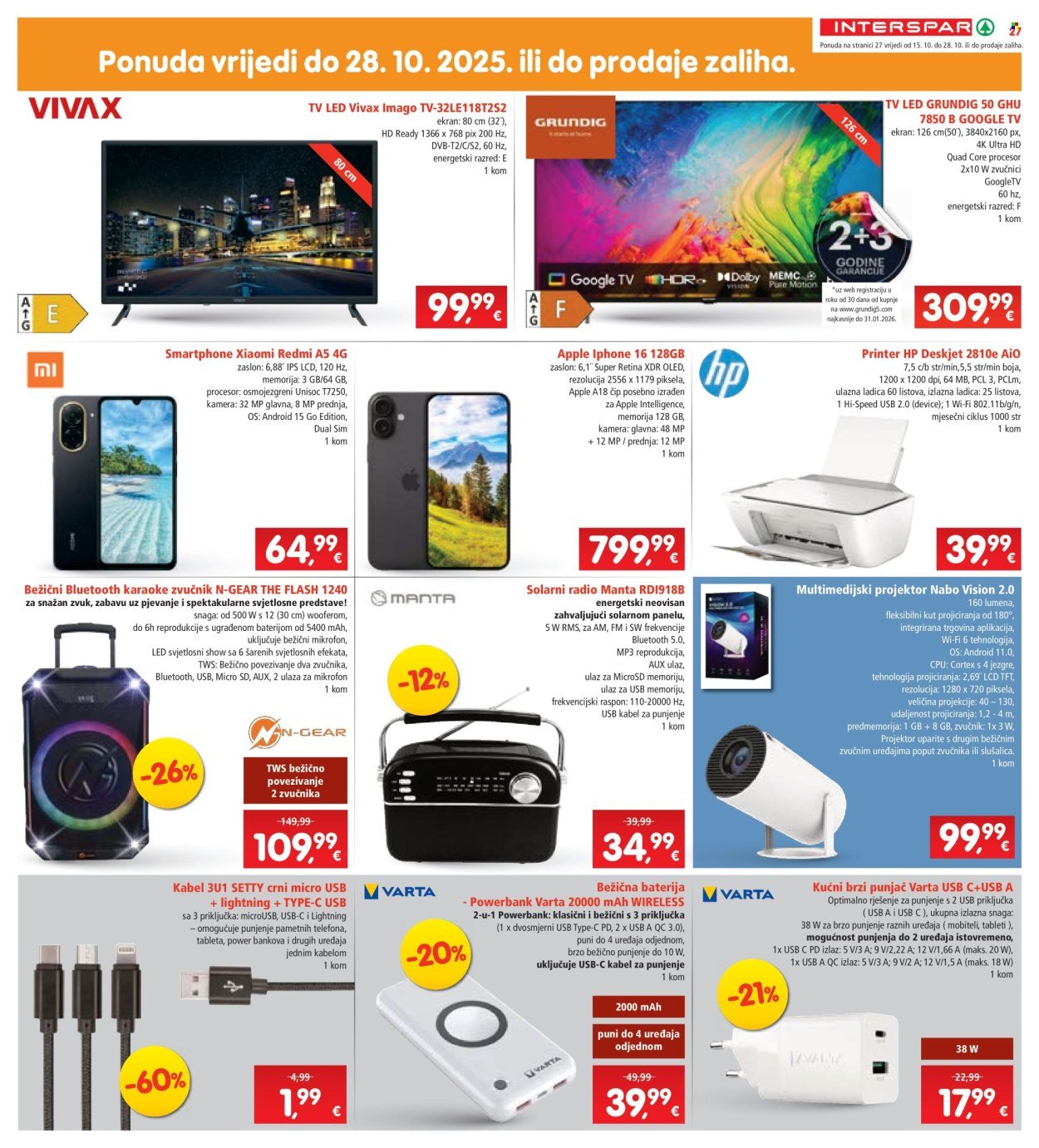 INTERSPAR katalog - Od srijede 15.10.2025.