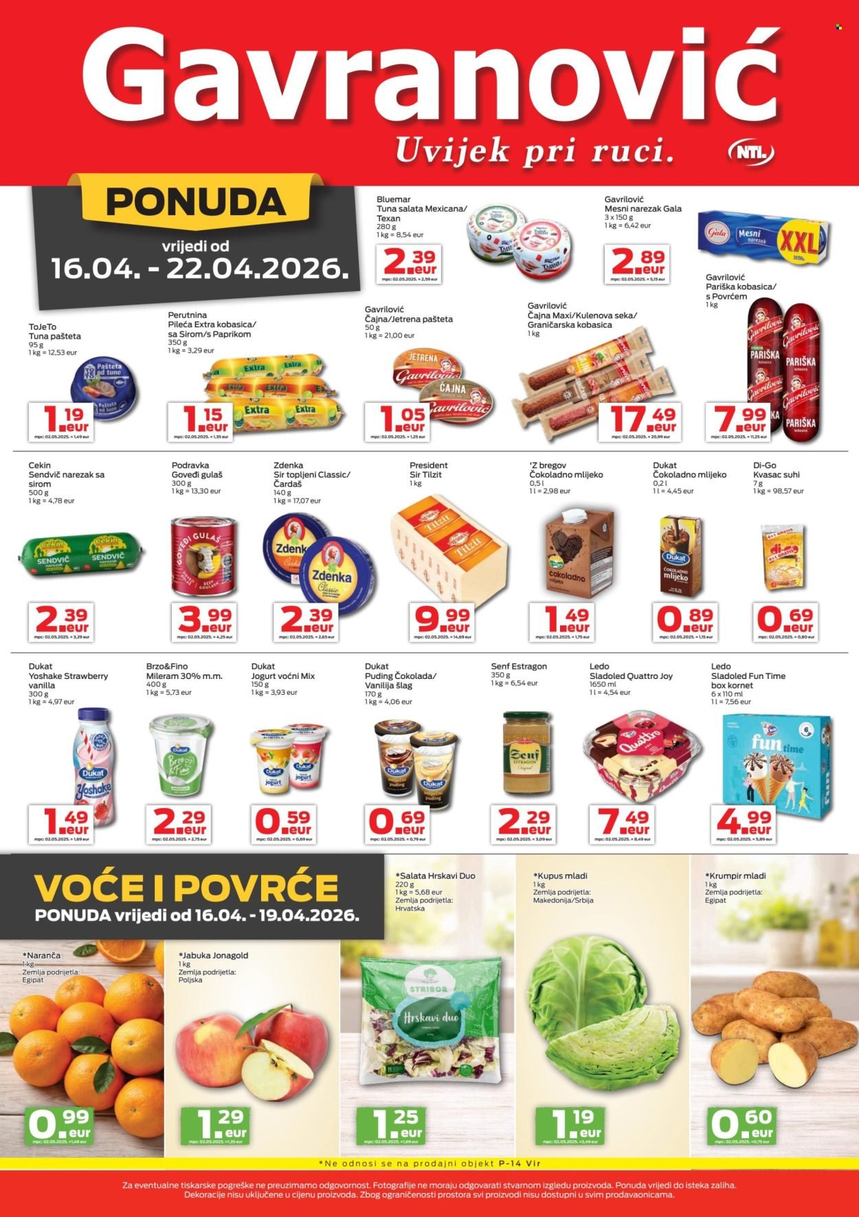 GAVRANOVIĆ katalog - Od četvrtka 16.04.2026.