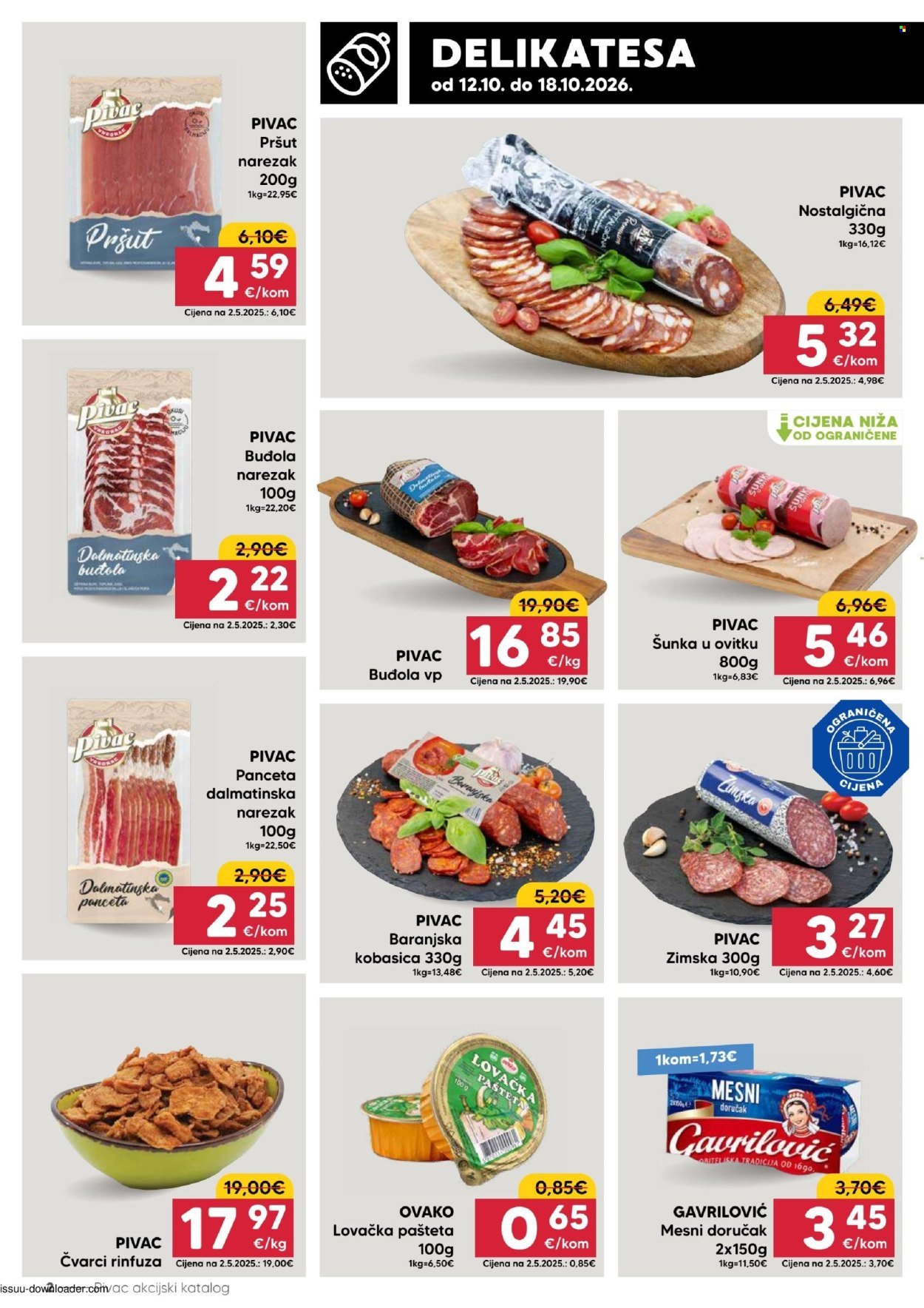 PIVAC katalog - Od ponedeljka 12.10.2026.