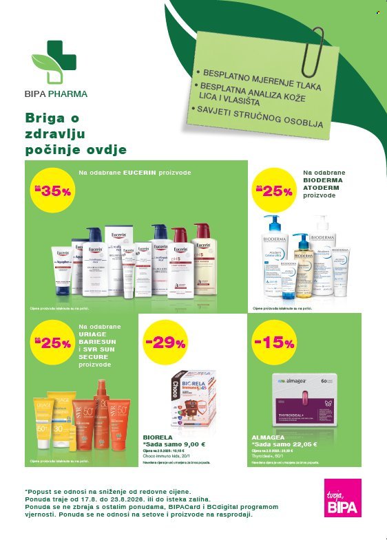 BIPA katalog - Od ponedeljka 17.08.2026.