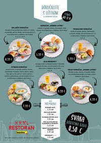 LESNINA katalog - Doručak u restoranu Lesnina Zagreb East, Pula, Rijeka, Split i Zadar