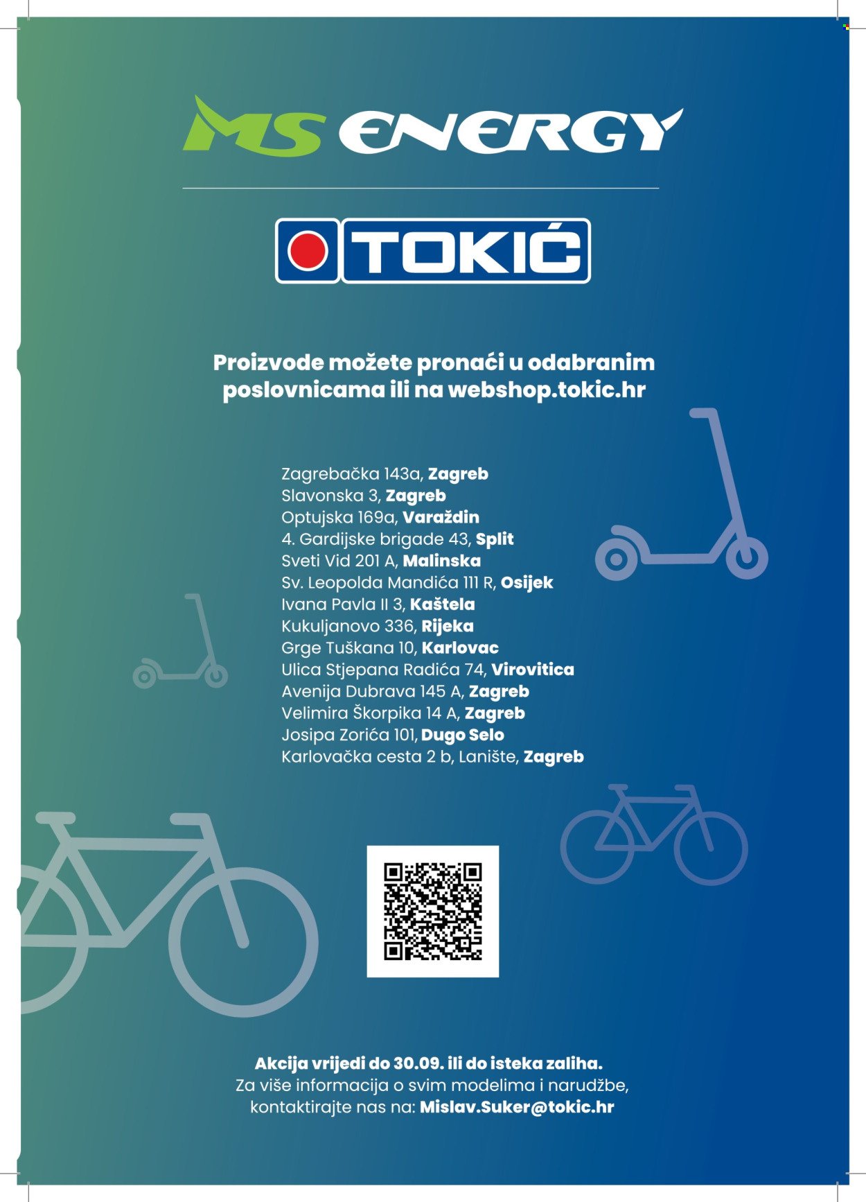 TOKIĆ katalog - Top ponuda MS energy električnih romobila, bicikala i dodatne opreme