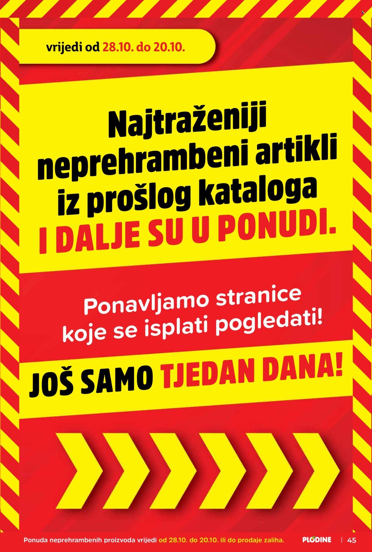 PLODINE katalog - Od srijede 28.10.2026.