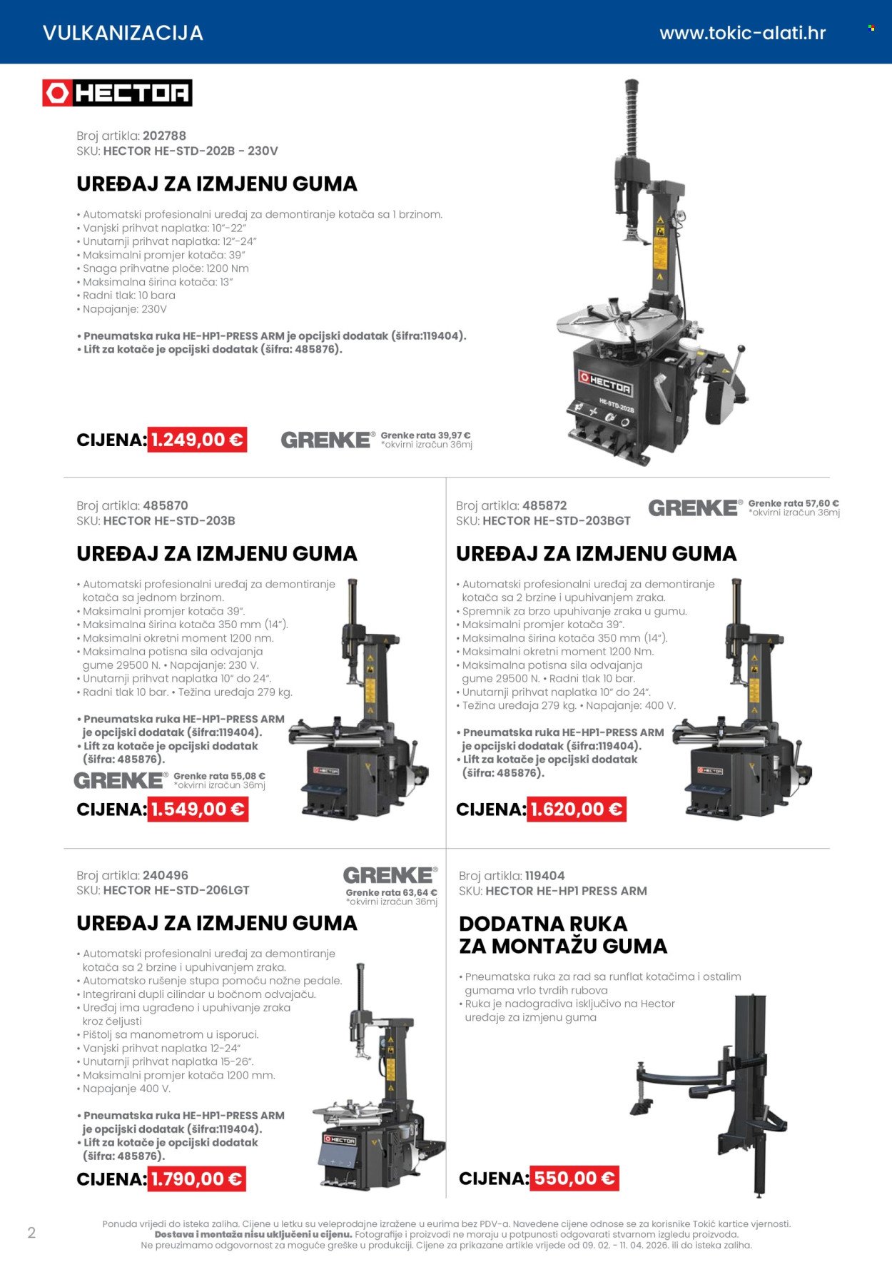 TOKIĆ katalog - Letak alata i servisne opreme