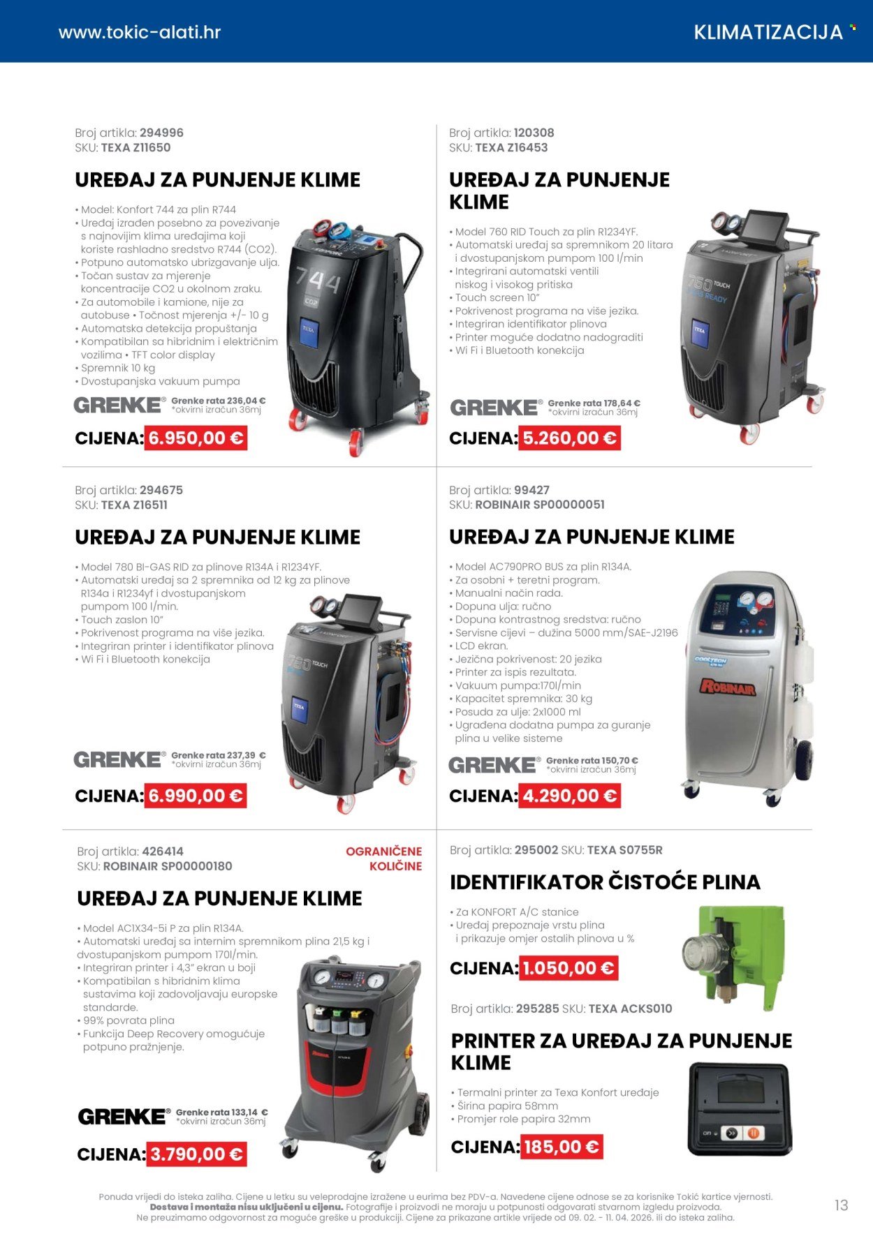 TOKIĆ katalog - Letak alata i servisne opreme