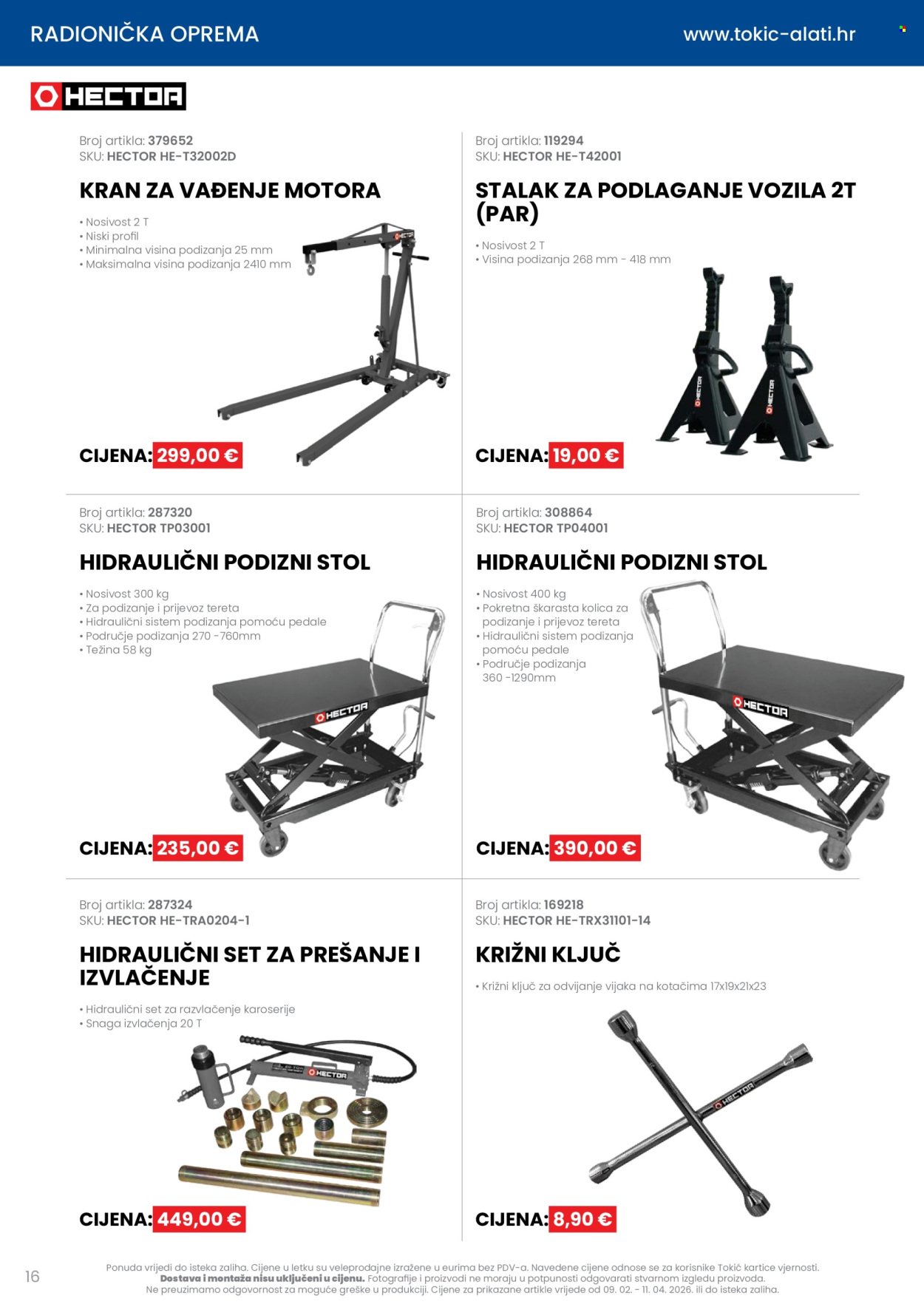 TOKIĆ katalog - Letak alata i servisne opreme