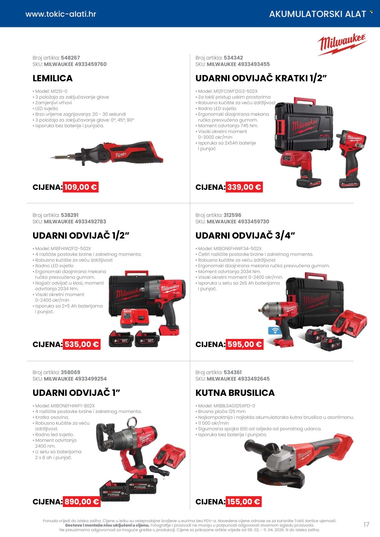 TOKIĆ katalog - Letak alata i servisne opreme