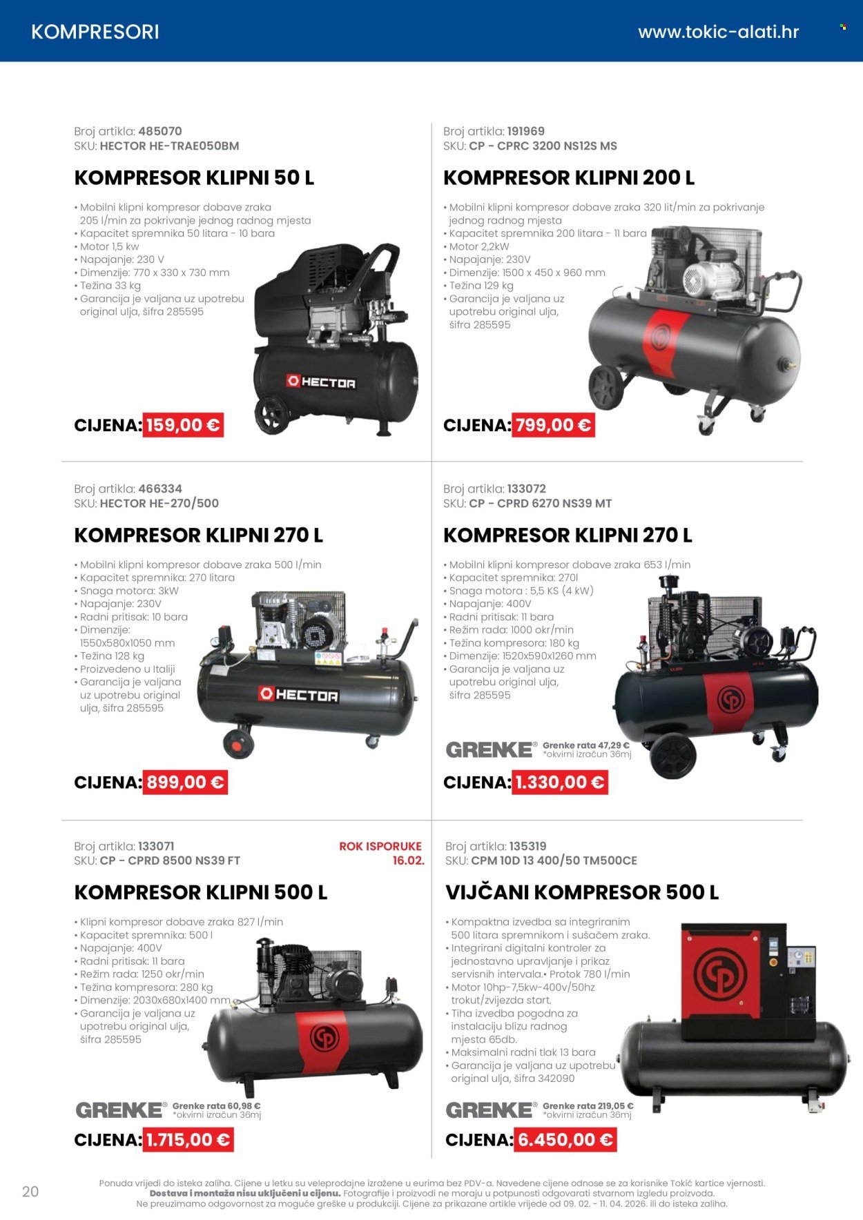 TOKIĆ katalog - Letak alata i servisne opreme