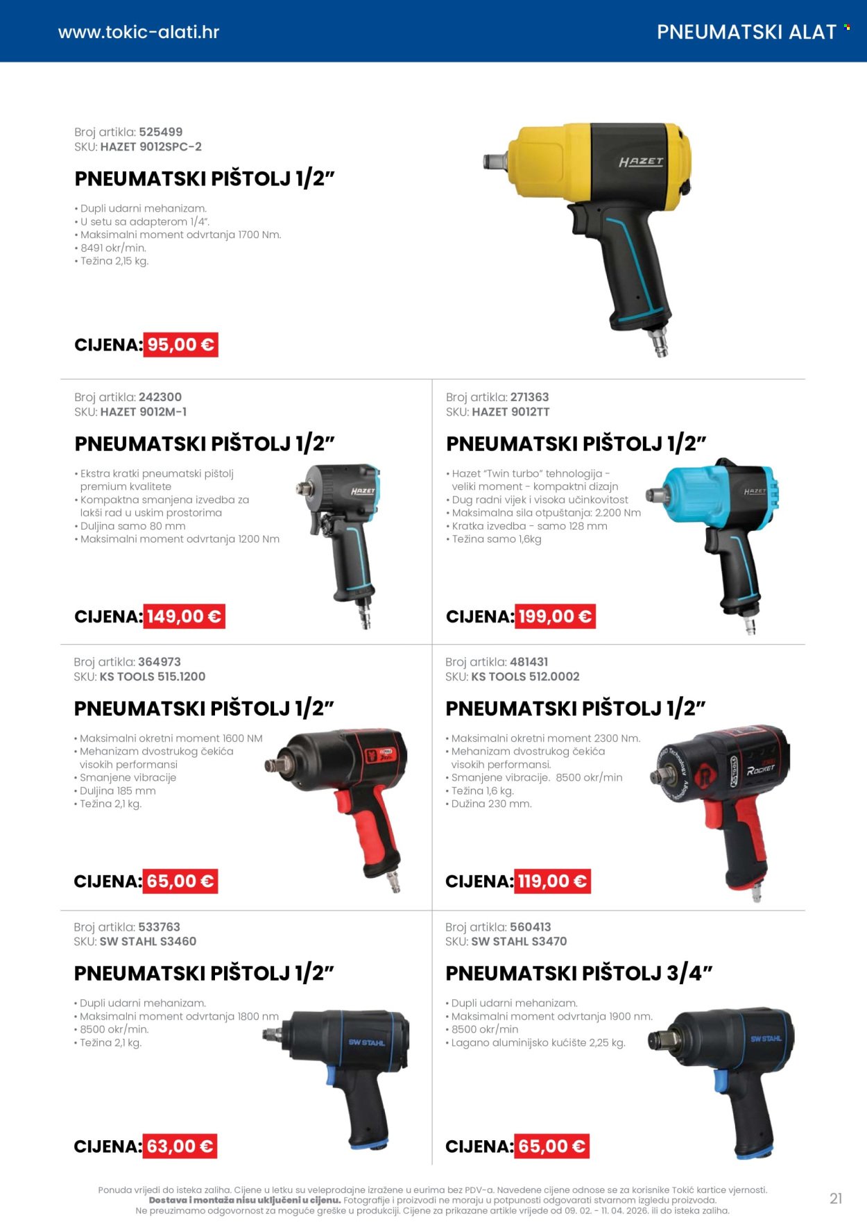 TOKIĆ katalog - Letak alata i servisne opreme