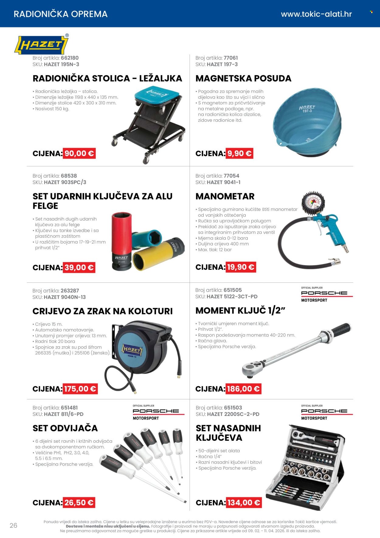 TOKIĆ katalog - Letak alata i servisne opreme