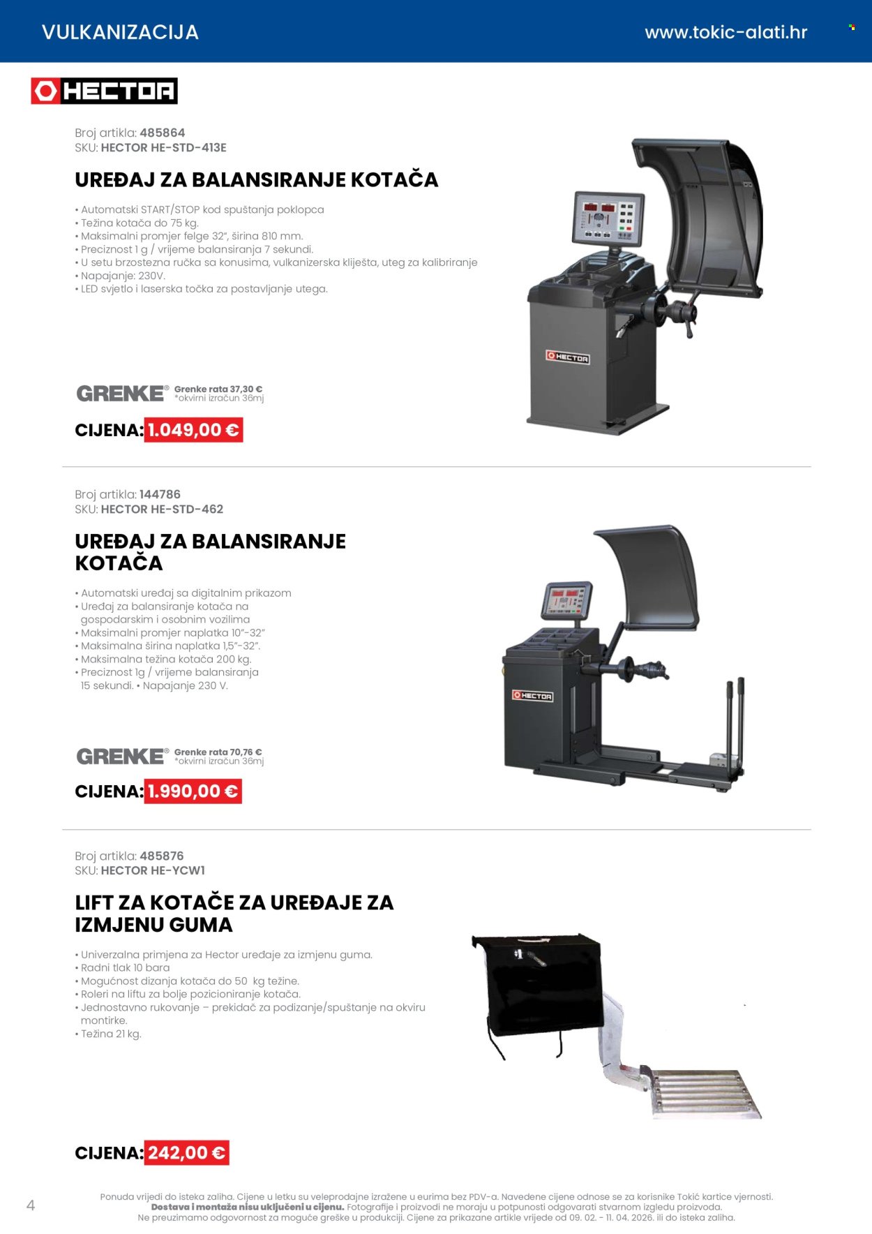 TOKIĆ katalog - Letak alata i servisne opreme