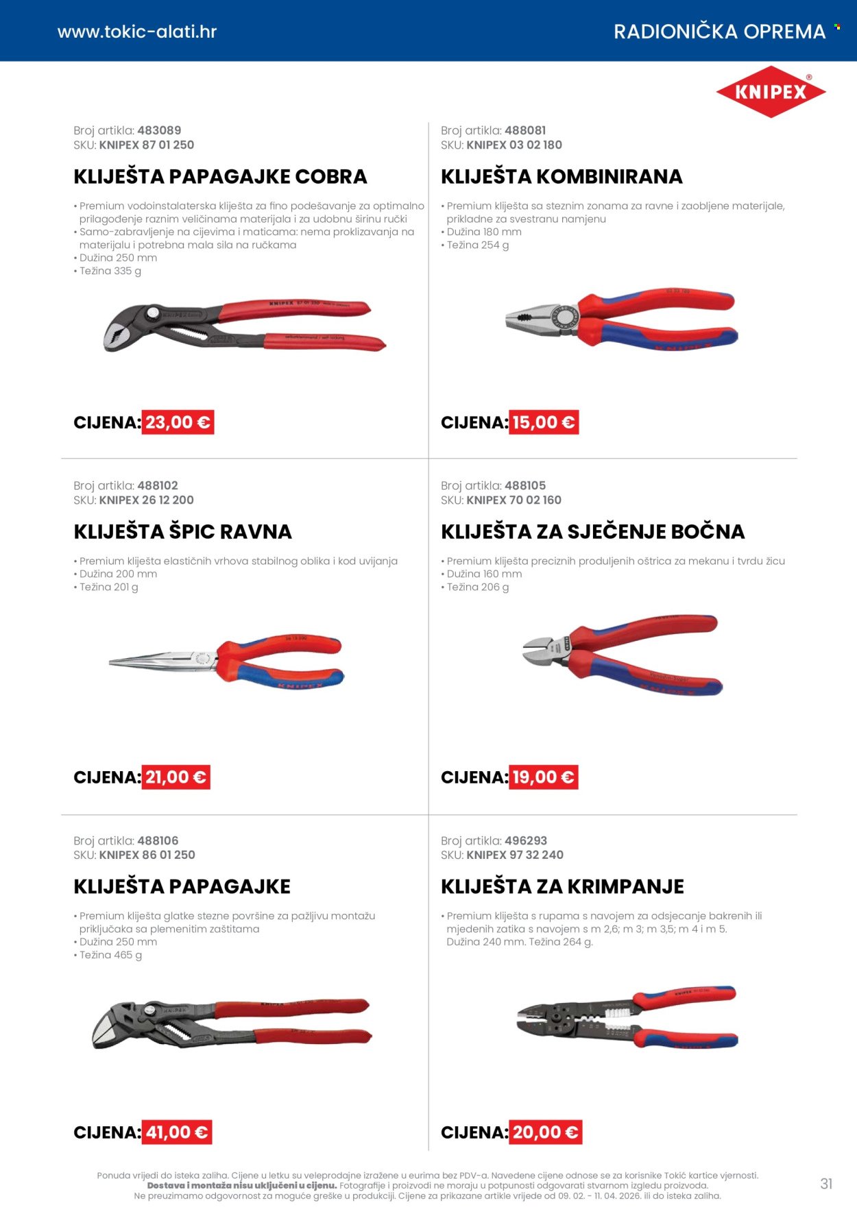 TOKIĆ katalog - Letak alata i servisne opreme