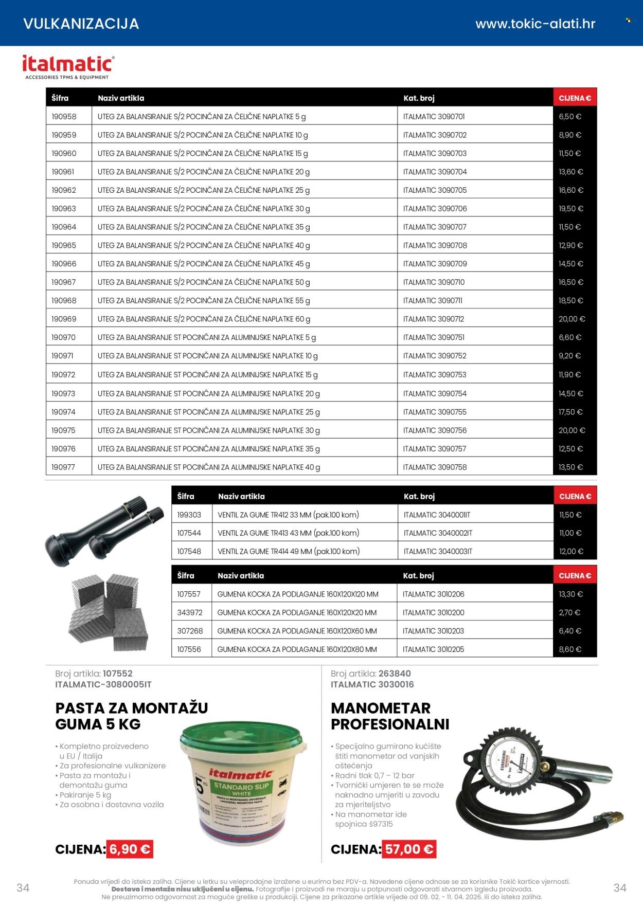 TOKIĆ katalog - Letak alata i servisne opreme