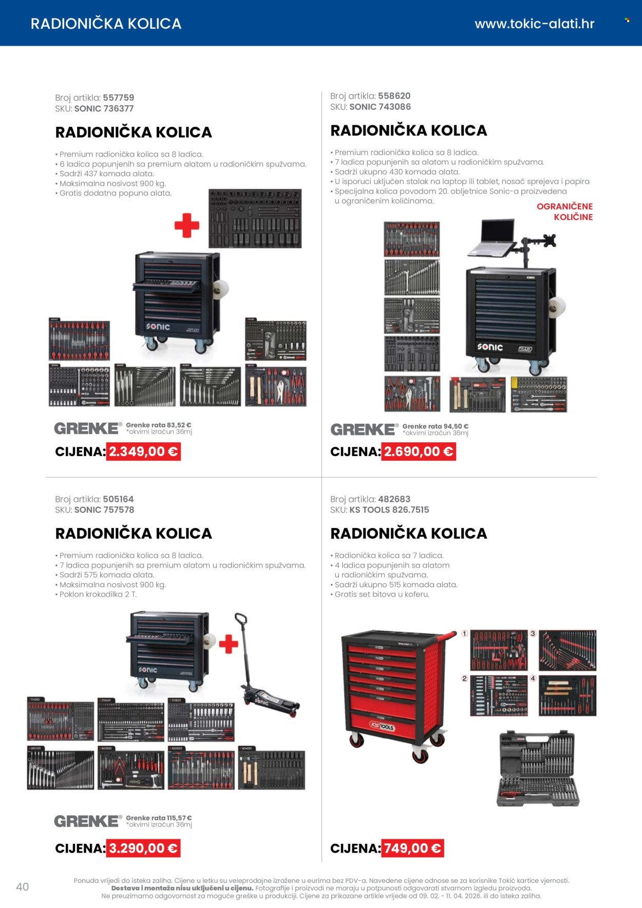 TOKIĆ katalog - Letak alata i servisne opreme