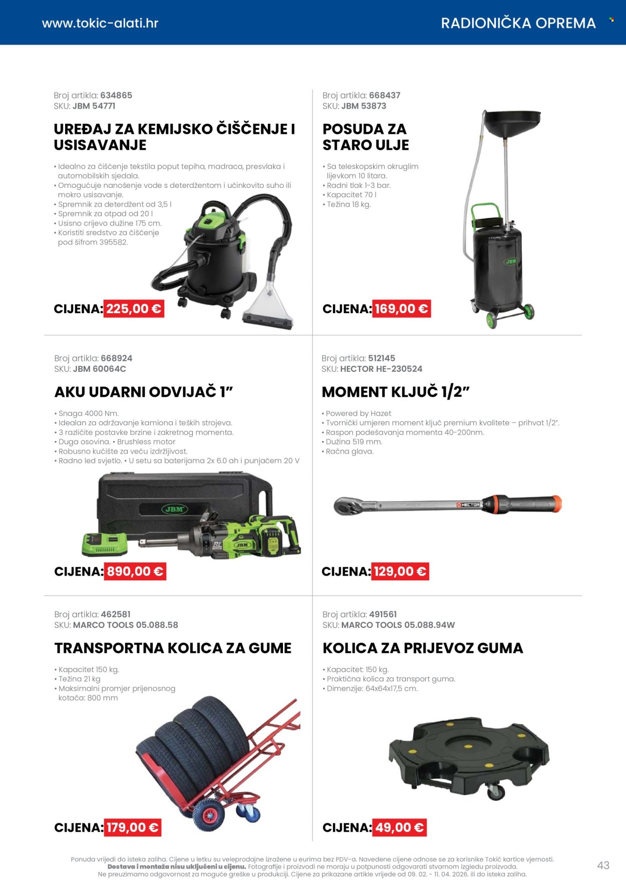 TOKIĆ katalog - Letak alata i servisne opreme