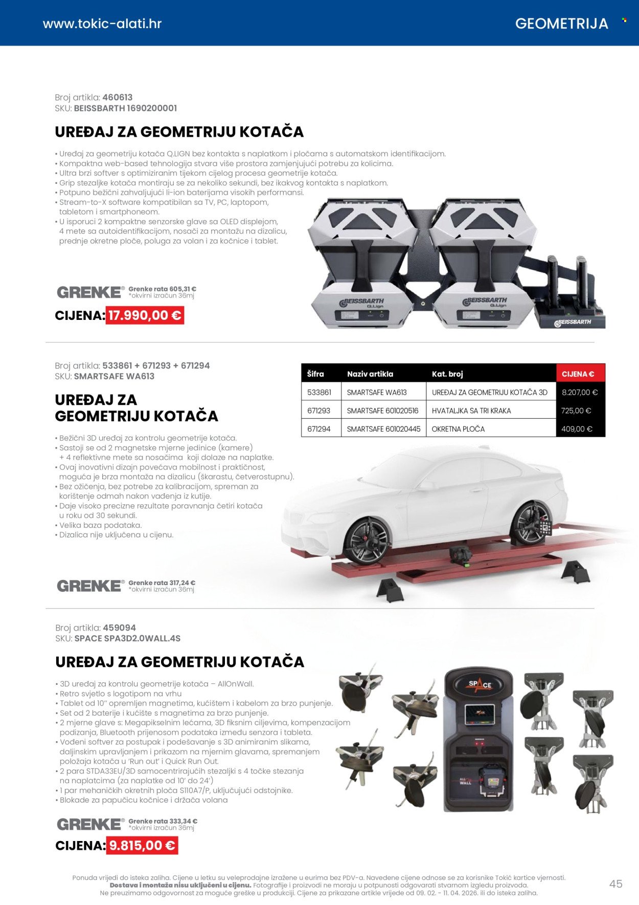 TOKIĆ katalog - Letak alata i servisne opreme