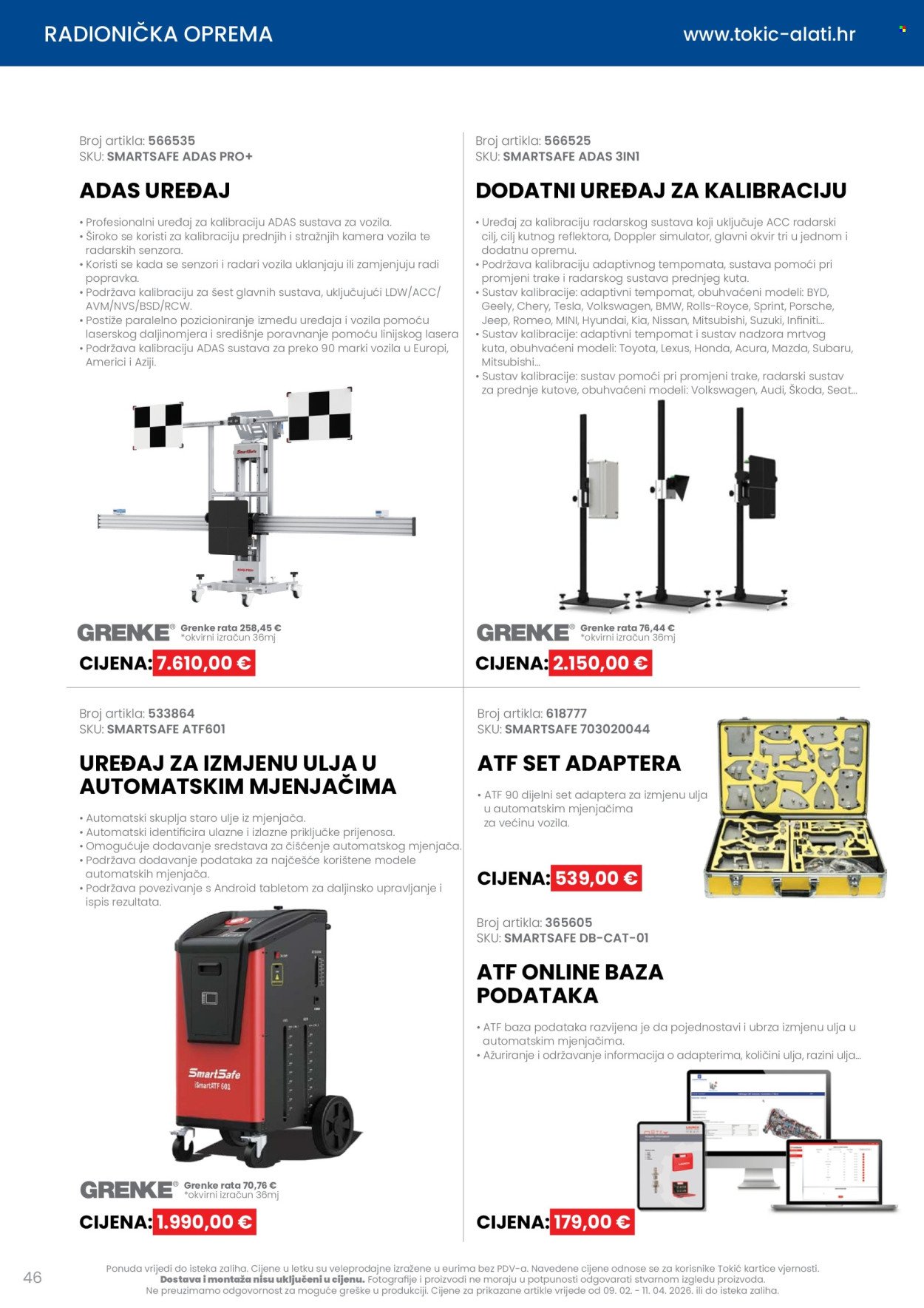 TOKIĆ katalog - Letak alata i servisne opreme