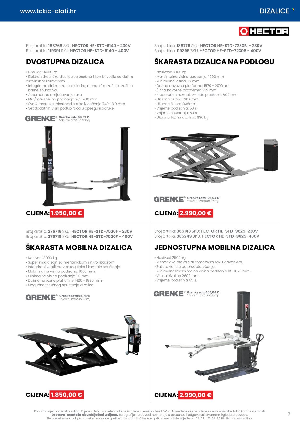 TOKIĆ katalog - Letak alata i servisne opreme