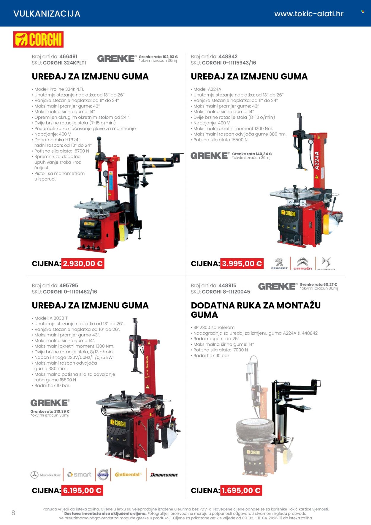 TOKIĆ katalog - Letak alata i servisne opreme