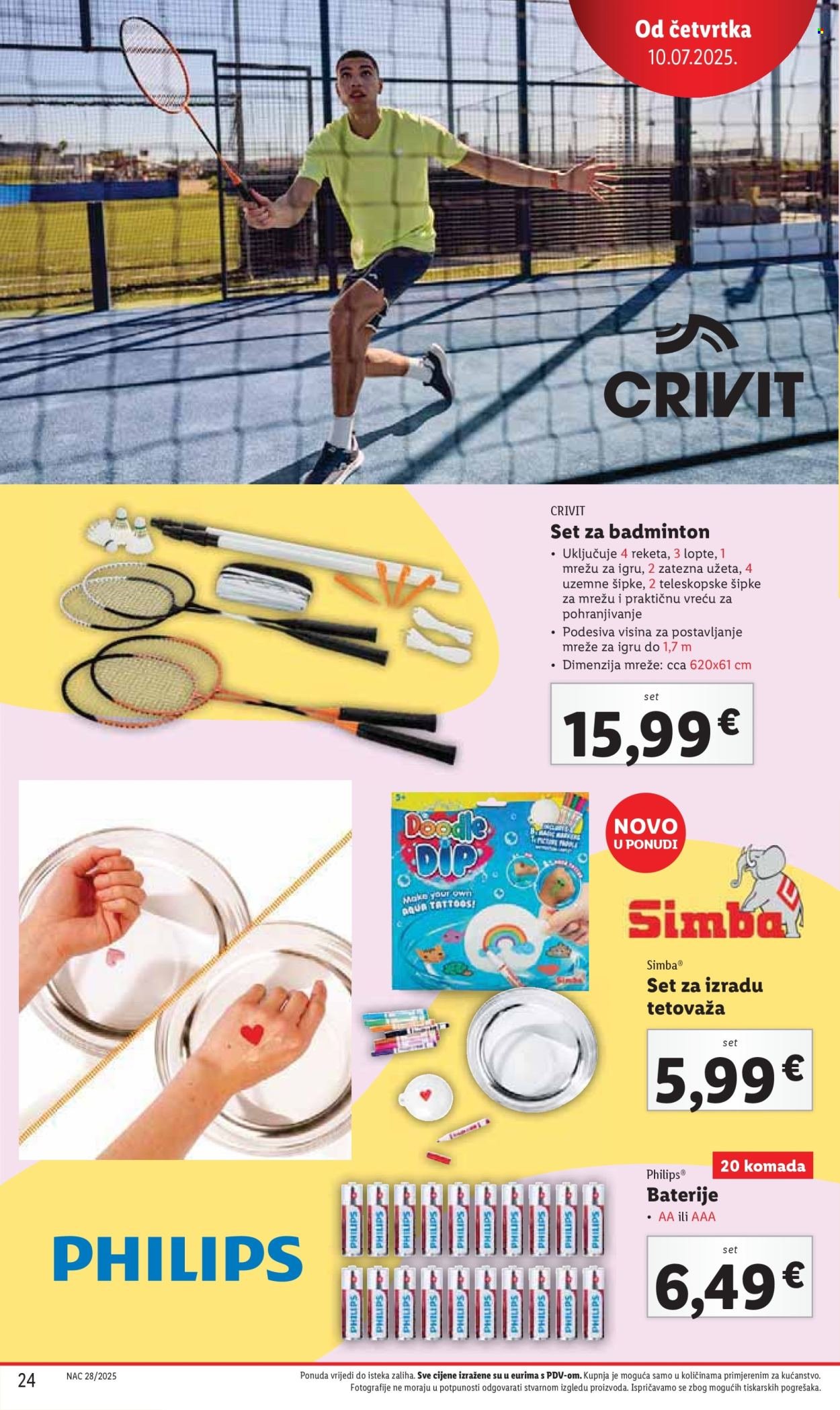 LIDL katalog - Od četvrtka 10.07.2025.