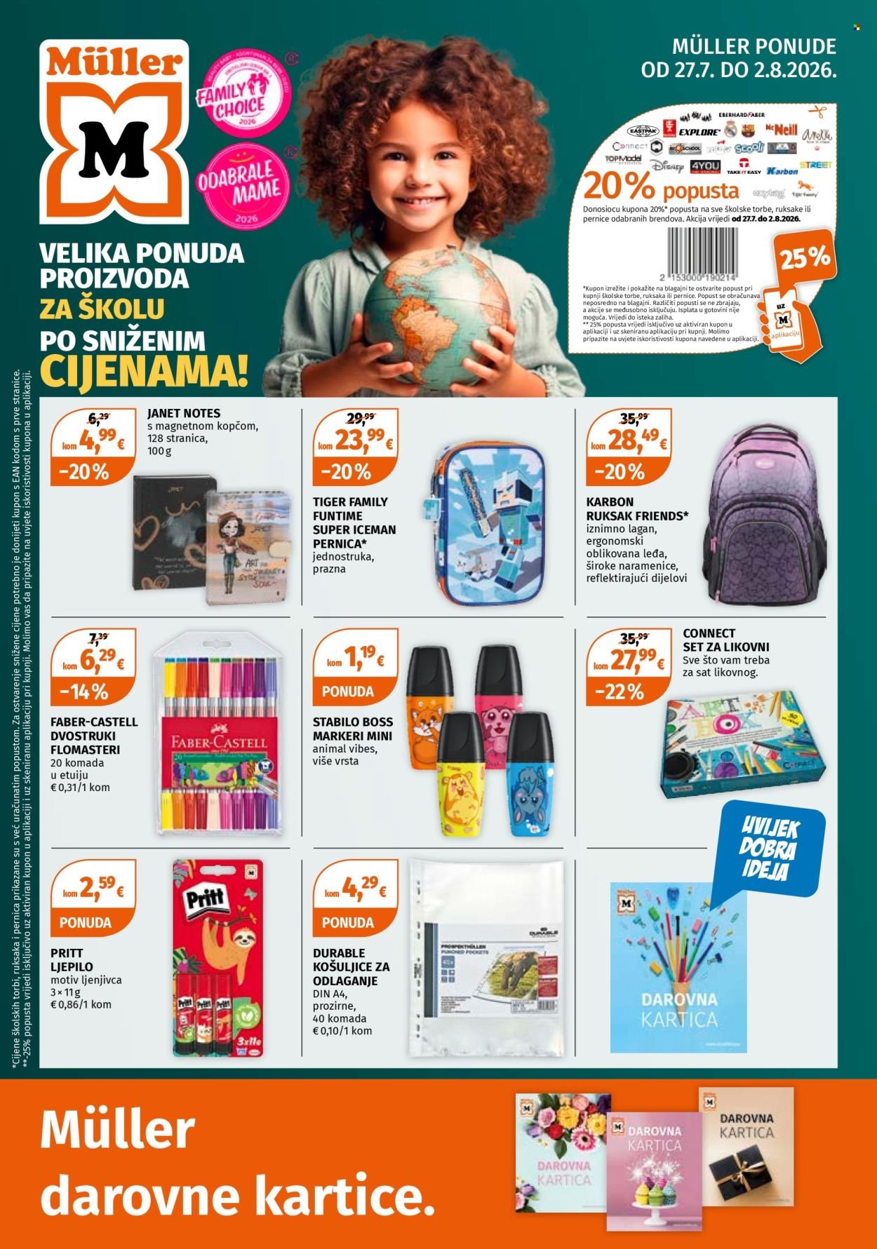 MÜLLER katalog - VELIKA PONUDA PROIZVODA ZA ŠKOLU PO SNIŽENIM CIJENAMA!