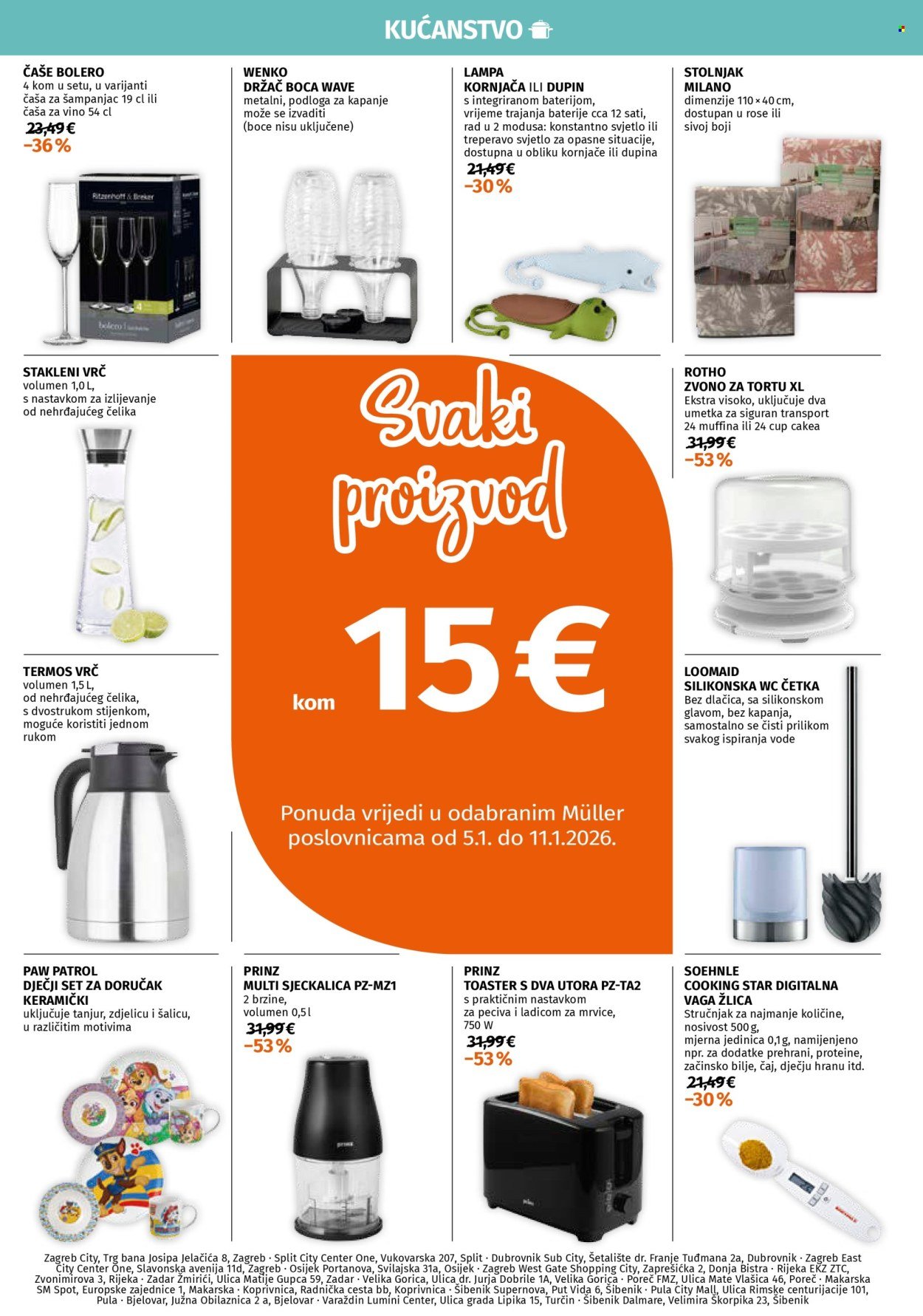 MÜLLER katalog - Ponuda odjela kućanstva