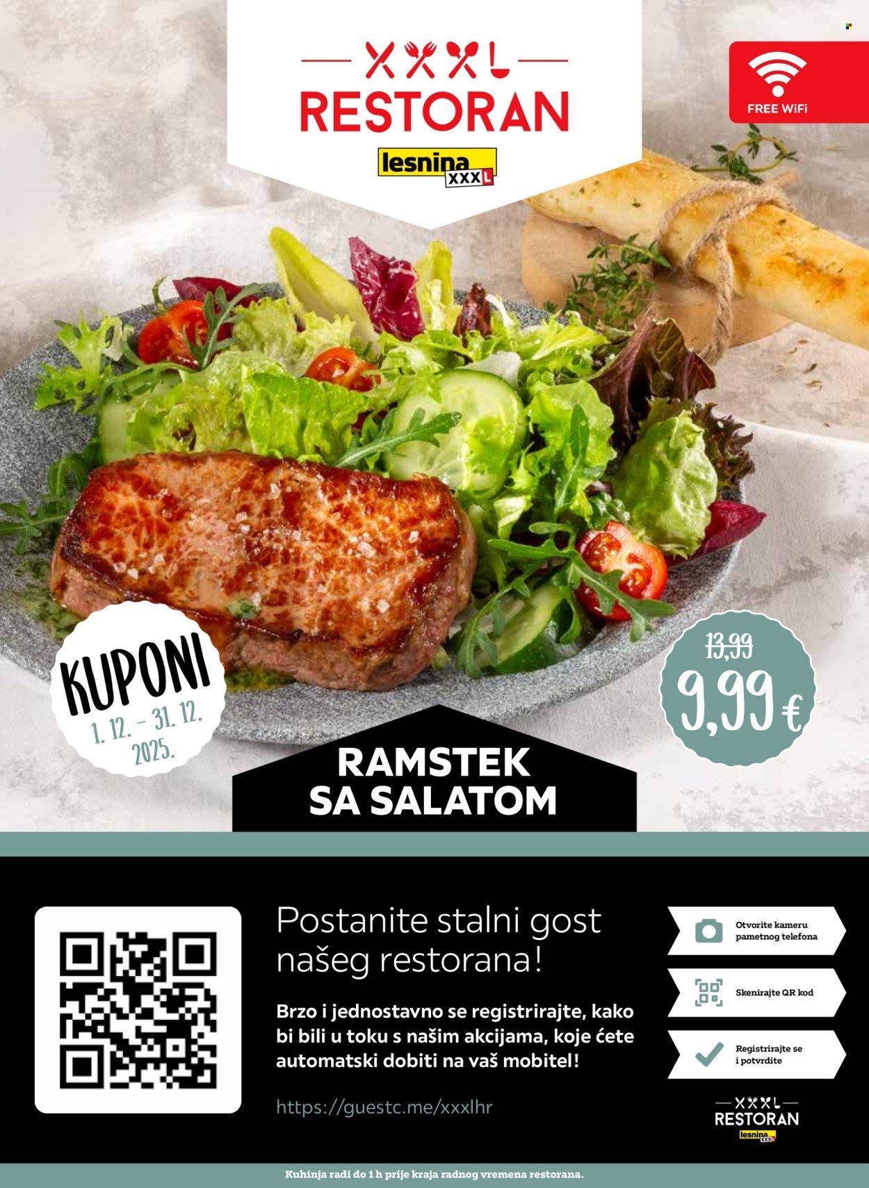 LESNINA katalog - Kuponi za restoran Lesnina Zagreb East, Pula, Rijeka, Split i Zadar