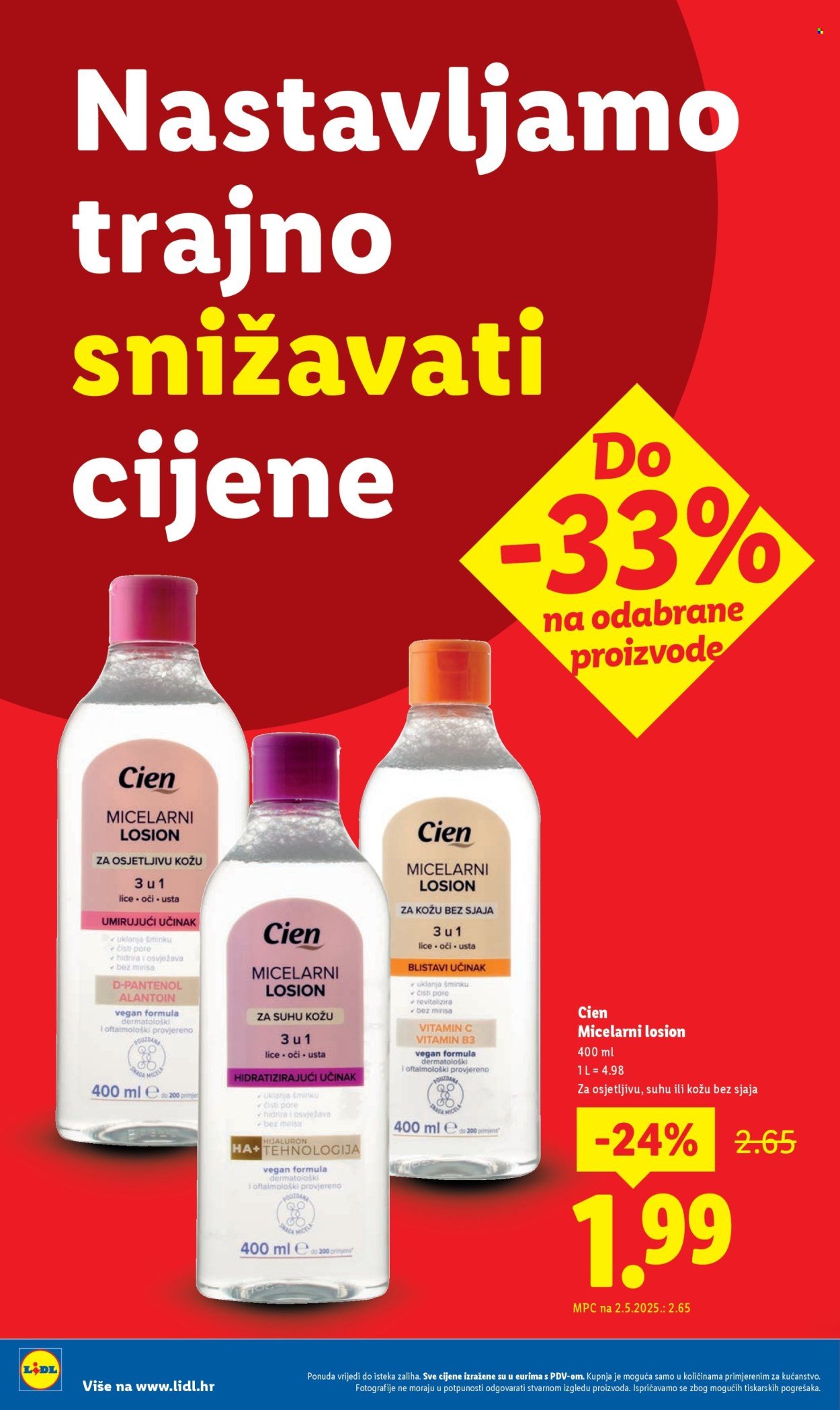 LIDL katalog - Nastavljamo trajno snižavati cijene